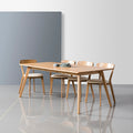 Magnus Dining Table 79" x 39" Solid American Oak