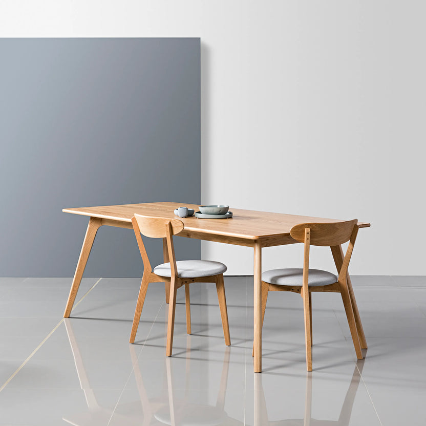 Magnus Dining Table 79" x 39" Solid American Oak