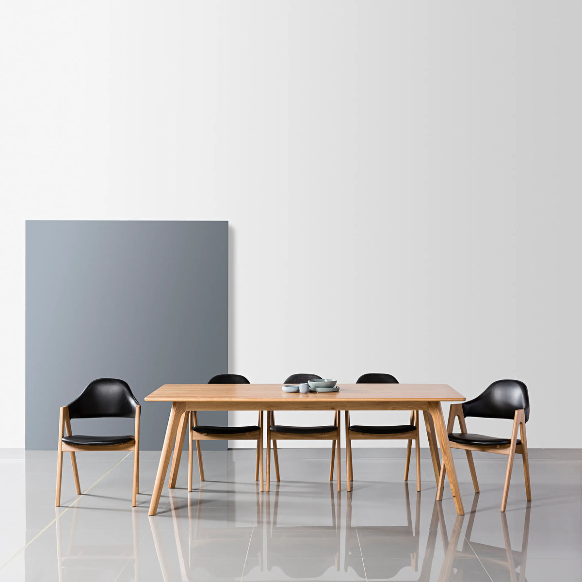 Magnus Dining Table 79" x 39" Solid American Oak