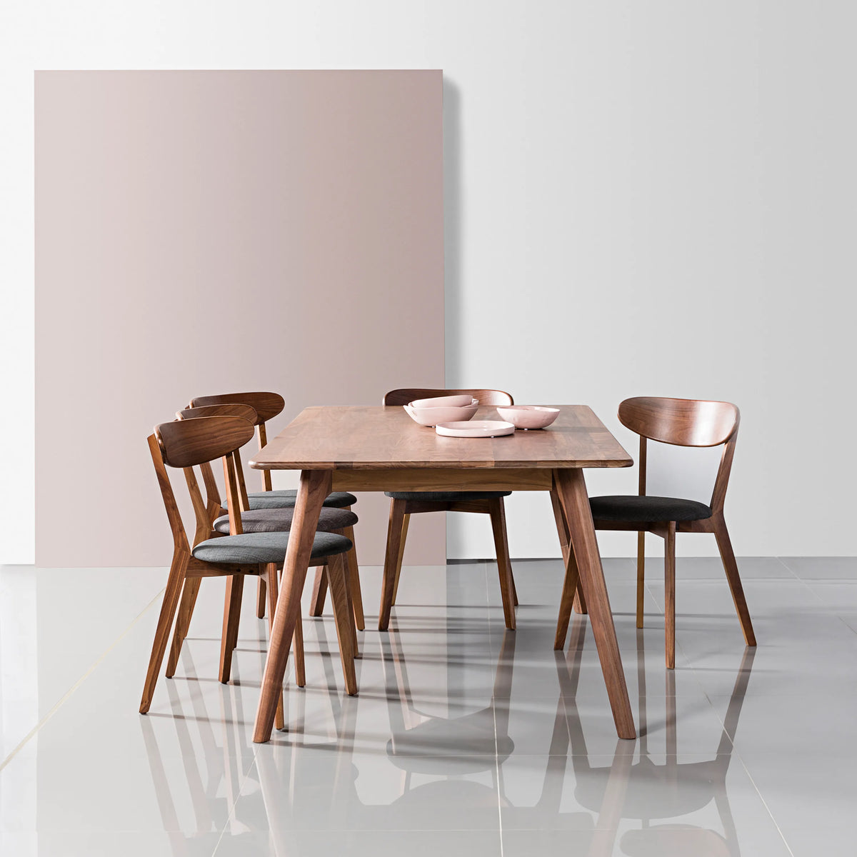 Magnus Dining Table 79" x 39" Solid American Walnut