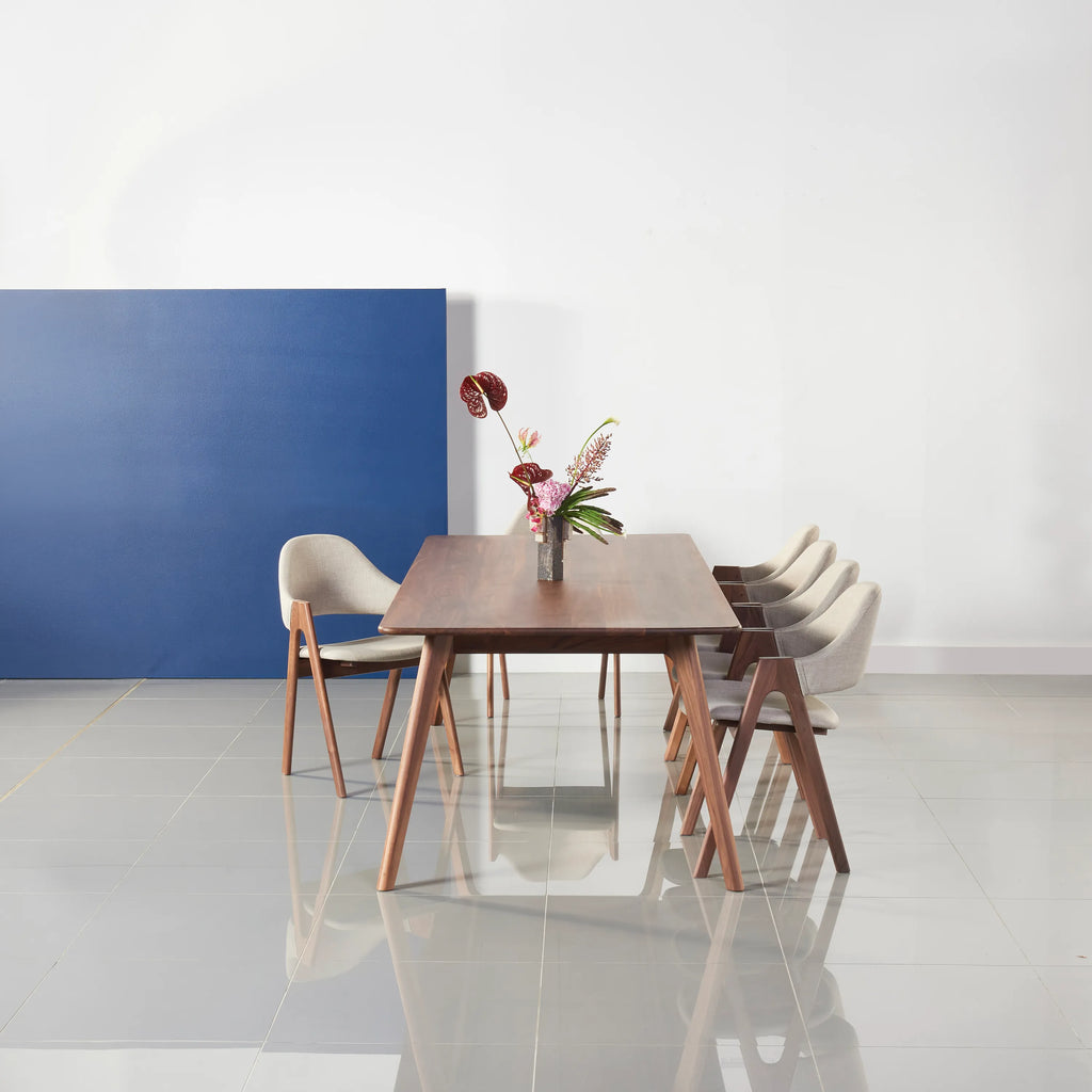 Magnus Dining Table 95" x 39" Solid American Walnut