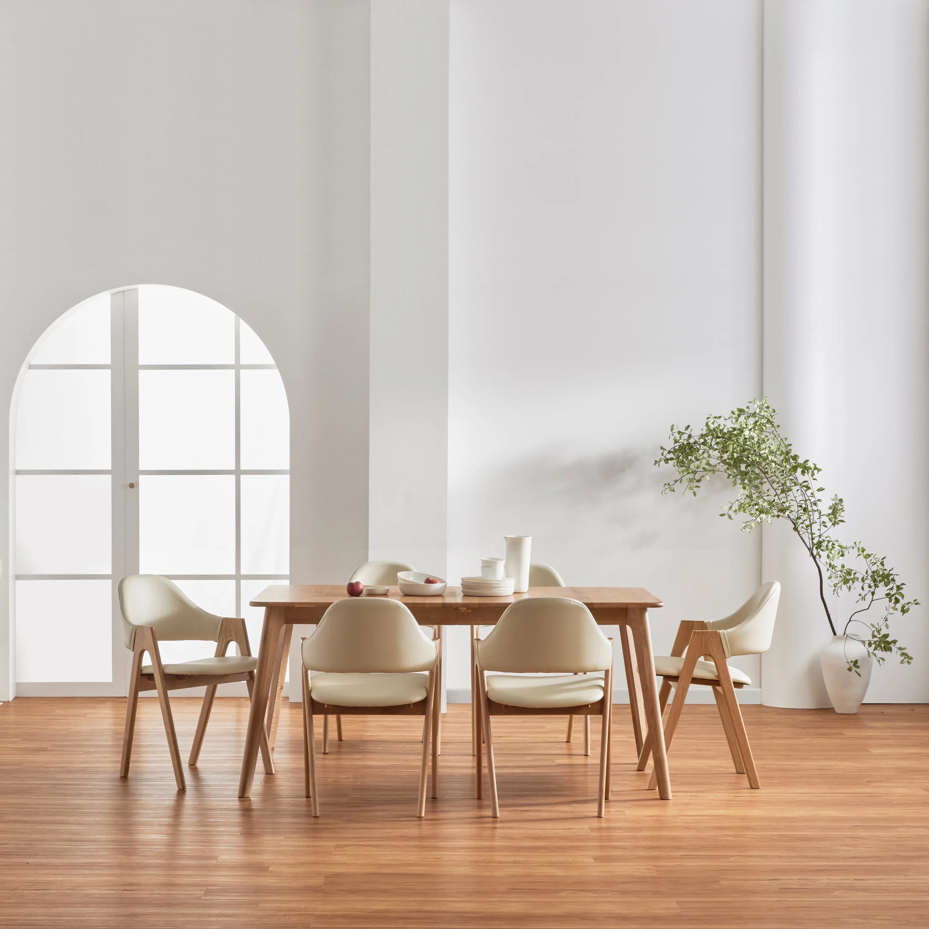 Magnus Dining Table Extendable 63-79" x 35" Solid American Oak