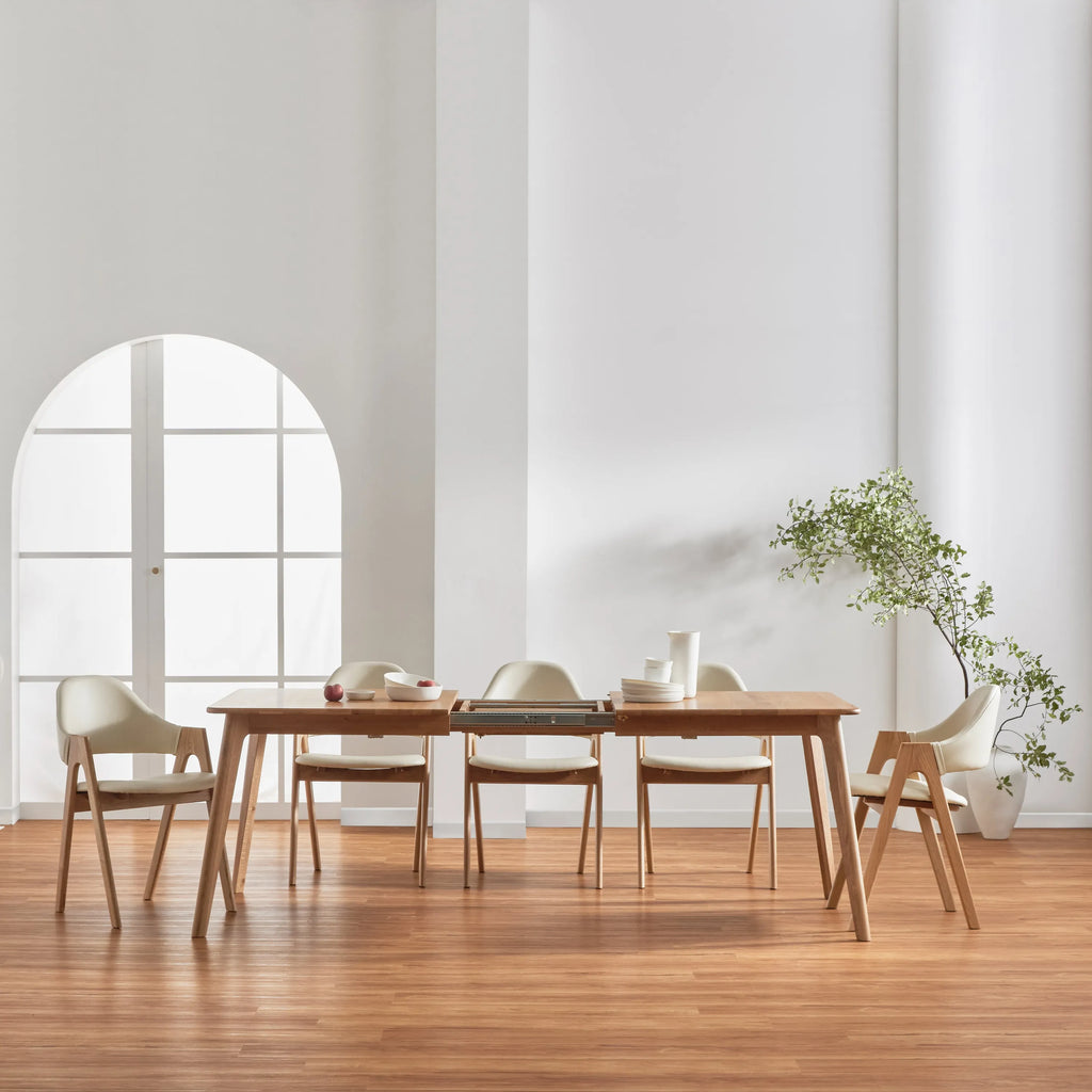 Magnus Dining Table Extendable 63-79" x 35" Solid American Oak