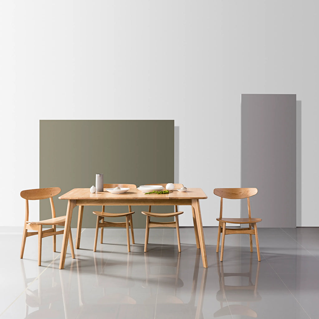 Magnus Dining Table Extendable 63-79" x 35" Solid American Oak