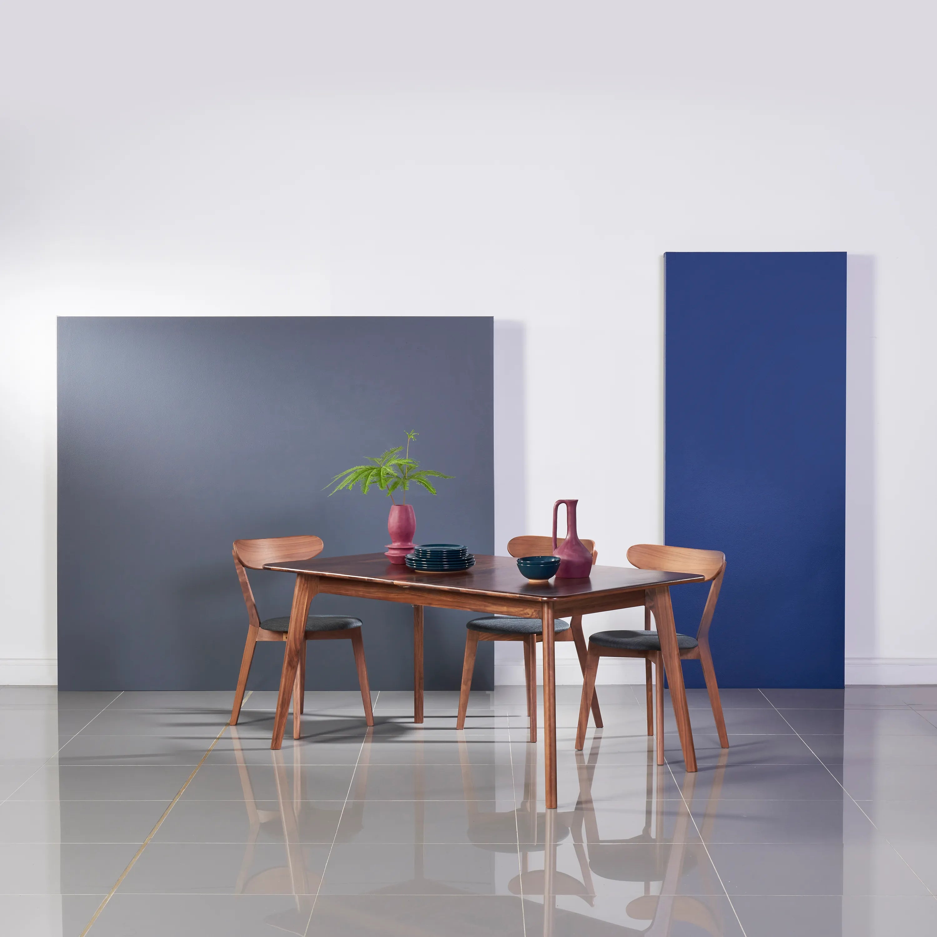 Magnus Dining Table Extendable 63-79" x 35" Solid American Walnut