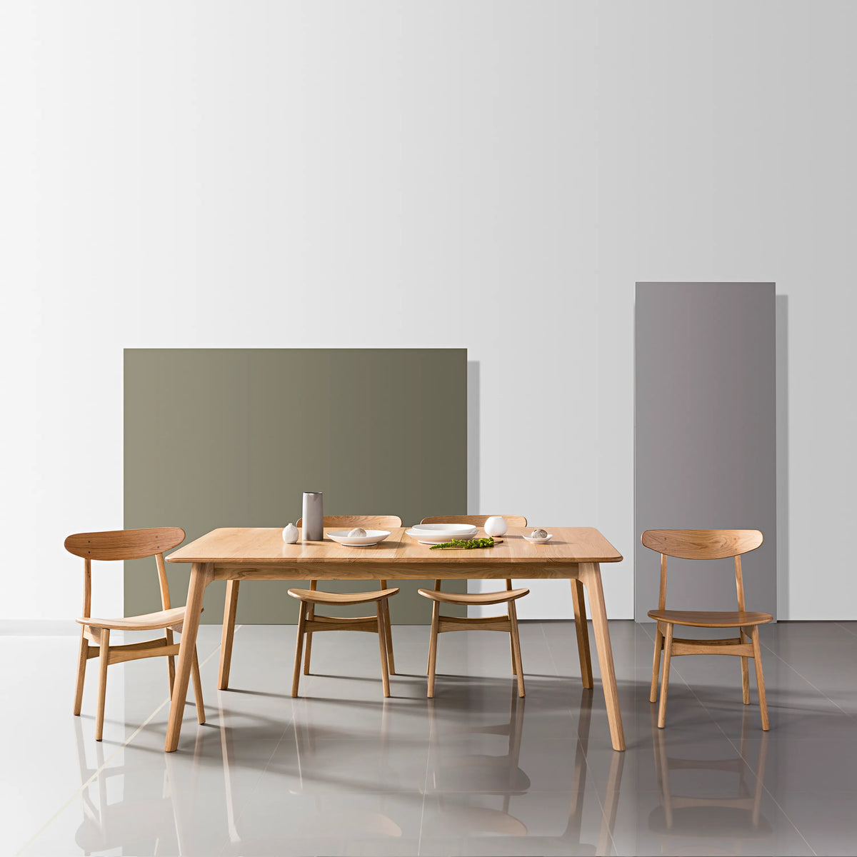 Magnus Dining Table Extendable 71-91" x 39" Solid American Oak