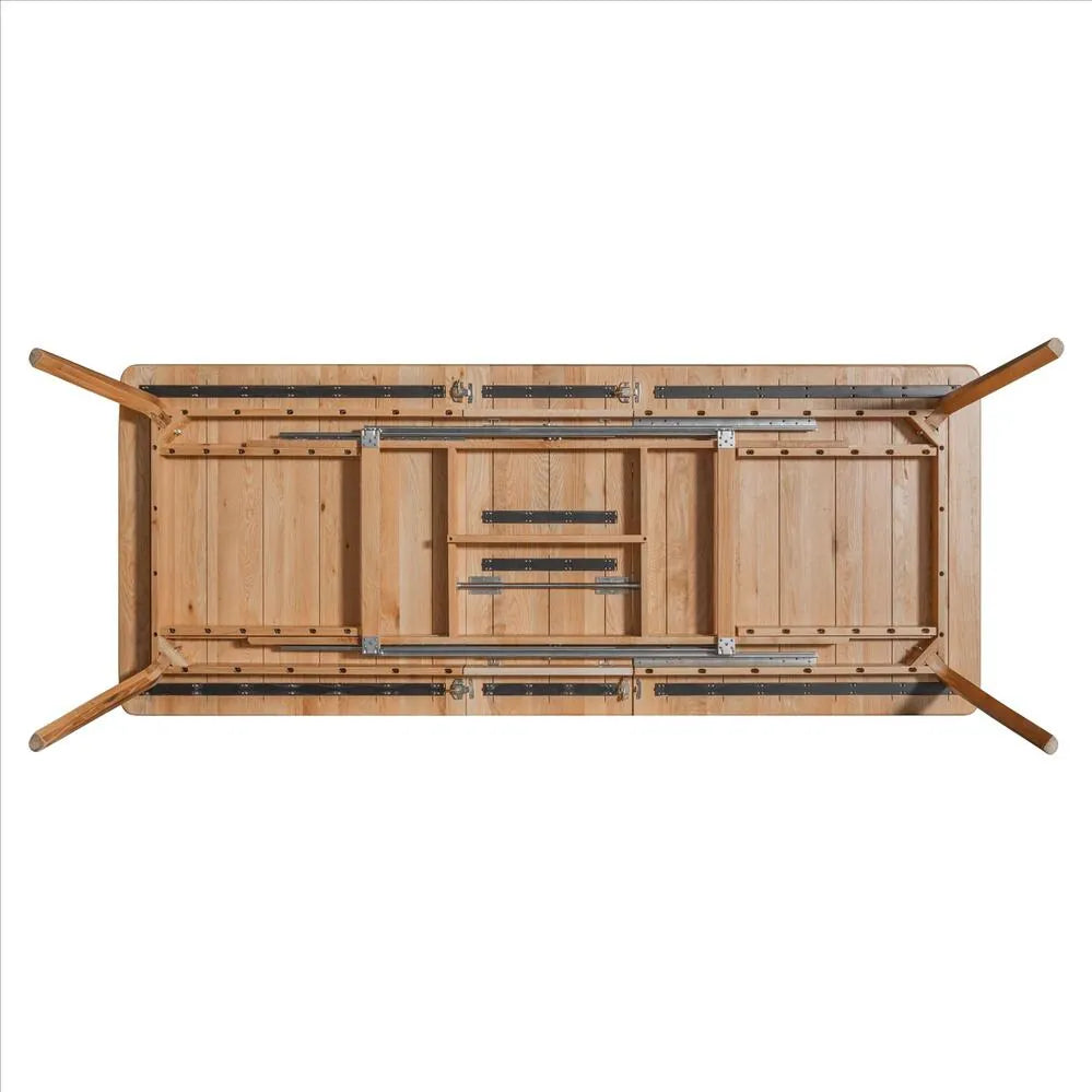 Magnus Dining Table Extendable 83-102" x 39" Solid American Oak