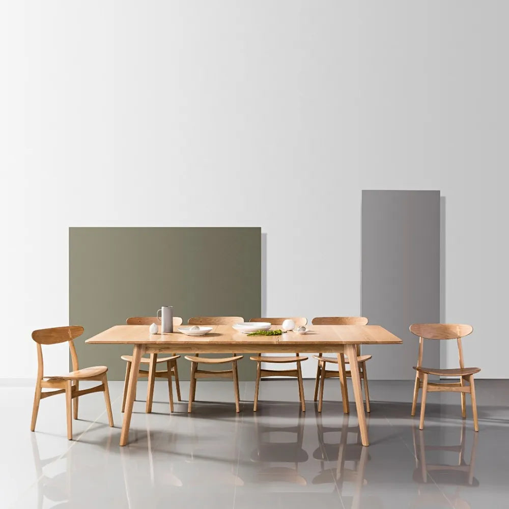 Magnus Dining Table Extendable 83-102" x 39" Solid American Oak
