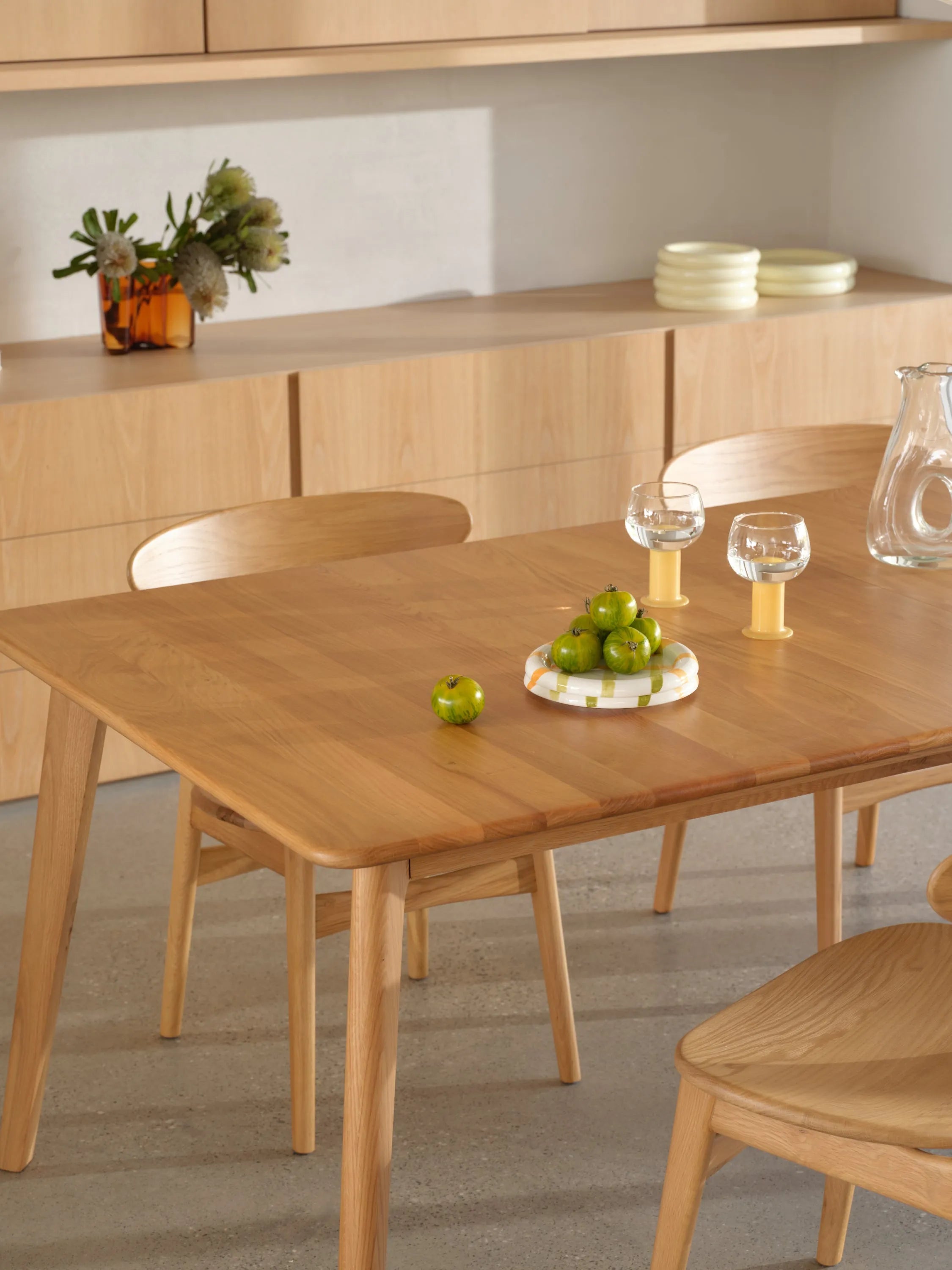 Magnus Dining Table Extendable 83-102" x 39" Solid American Oak