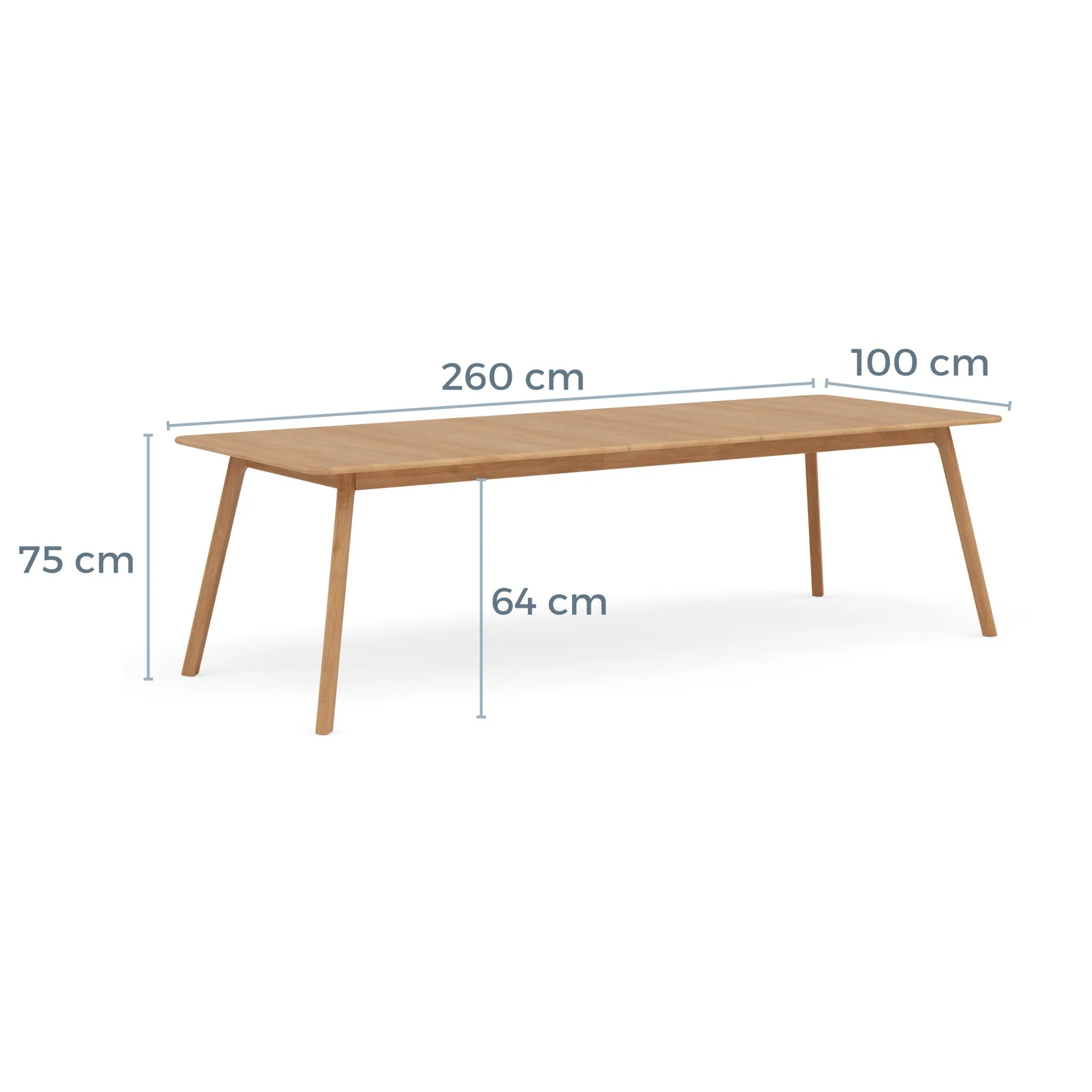 Magnus Dining Table Extendable 83-102" x 39" Solid American Oak