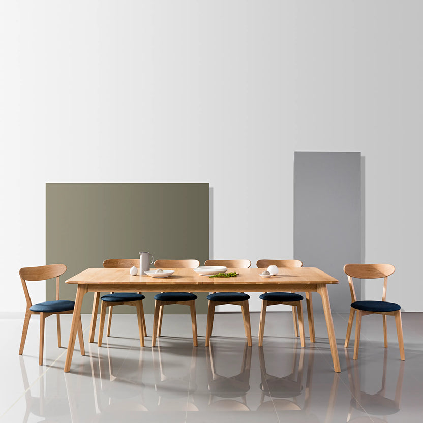 Magnus Dining Table Extendable 83-102" x 39" Solid American Oak