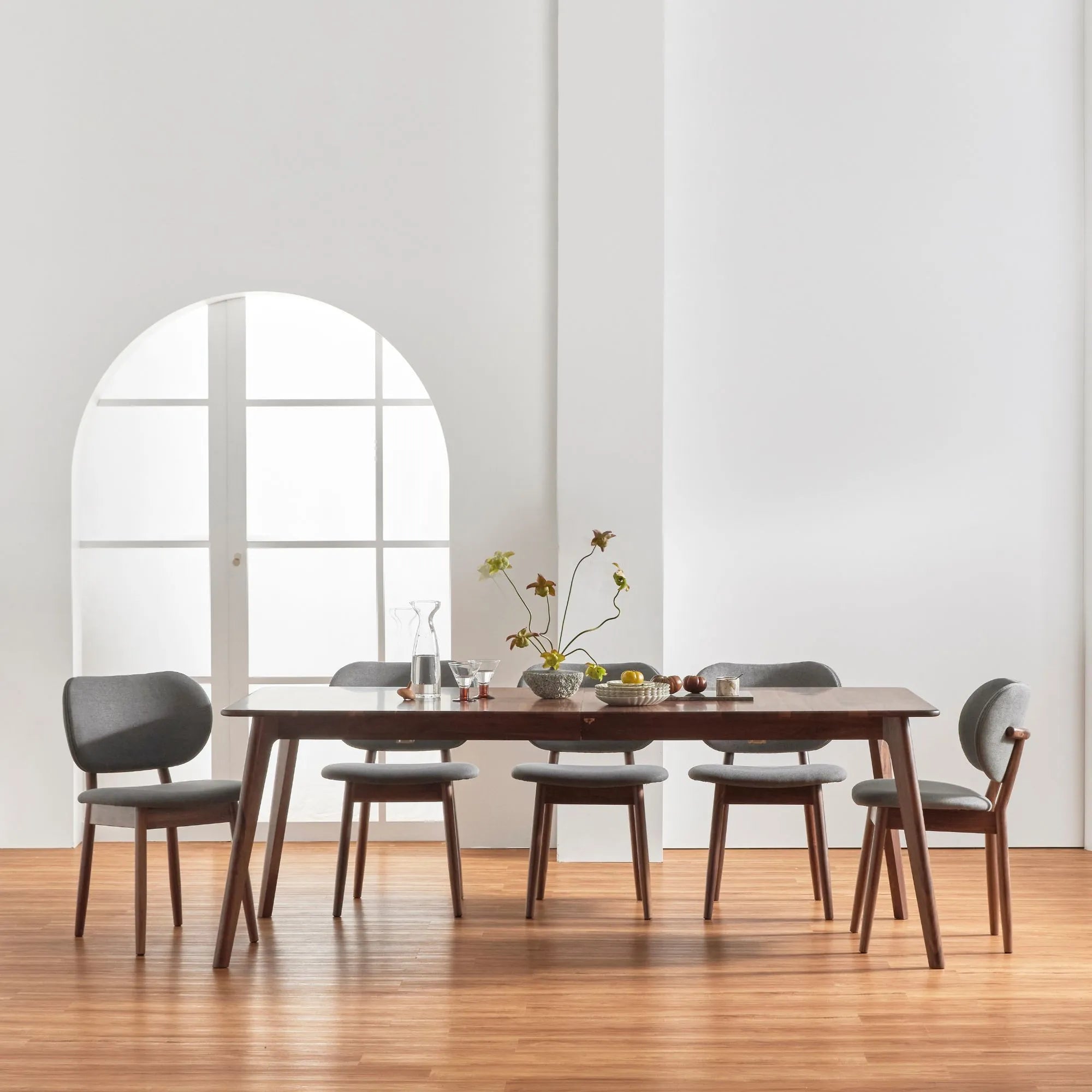 Magnus Dining Table Extendable 83-102" x 39" Solid American Walnut