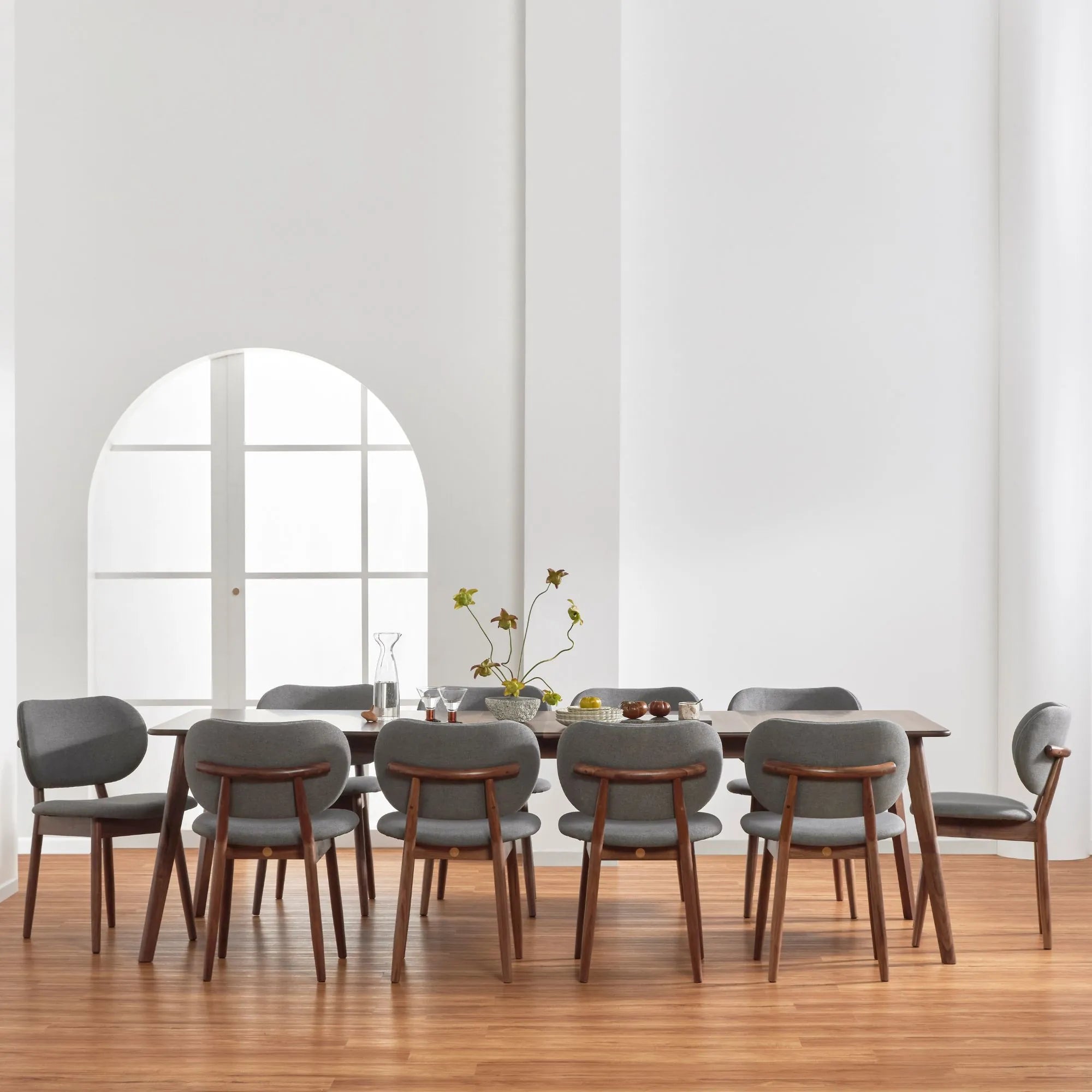 Magnus Dining Table Extendable 83-102" x 39" Solid American Walnut