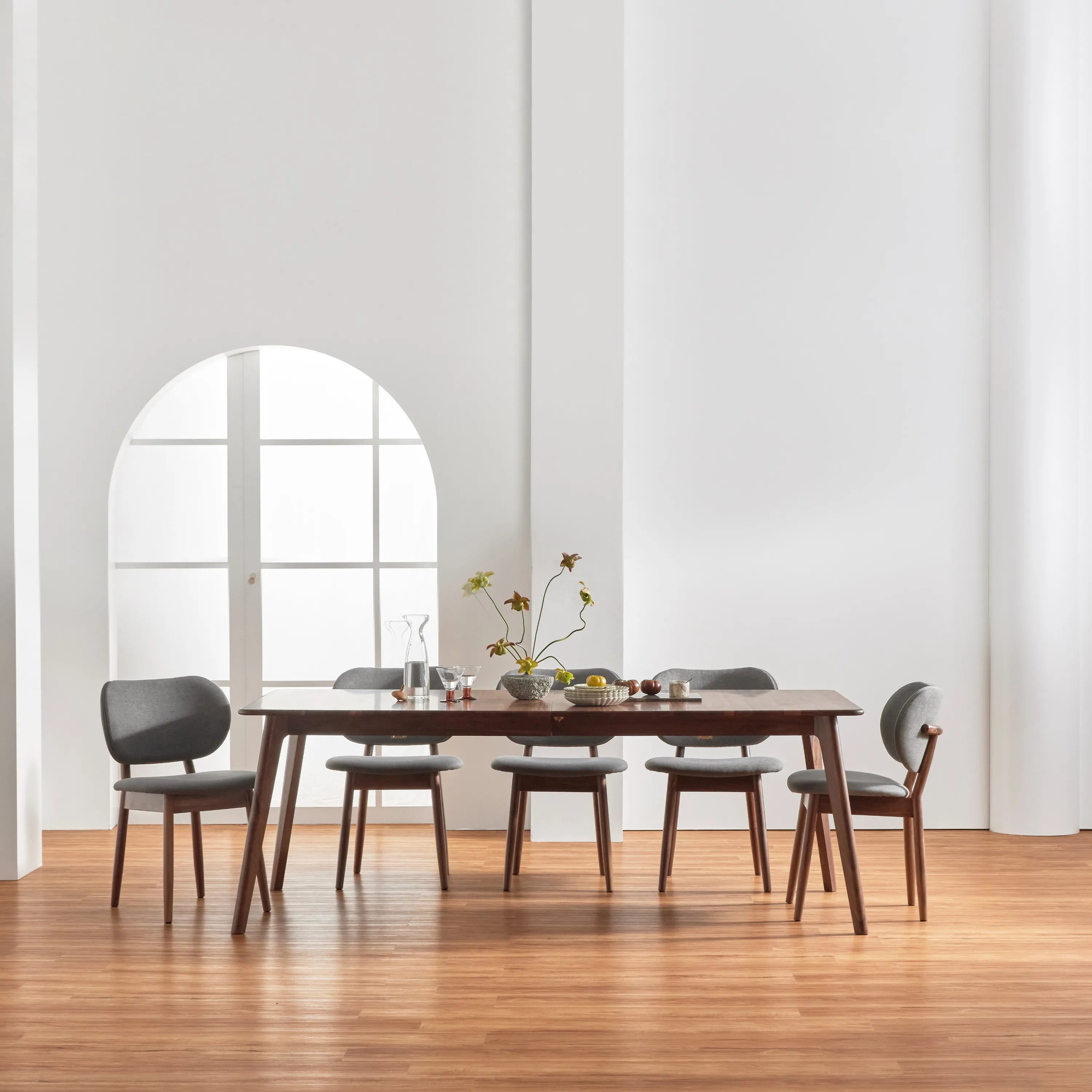 Magnus Dining Table Extendable 83-102" x 39" Solid American Walnut