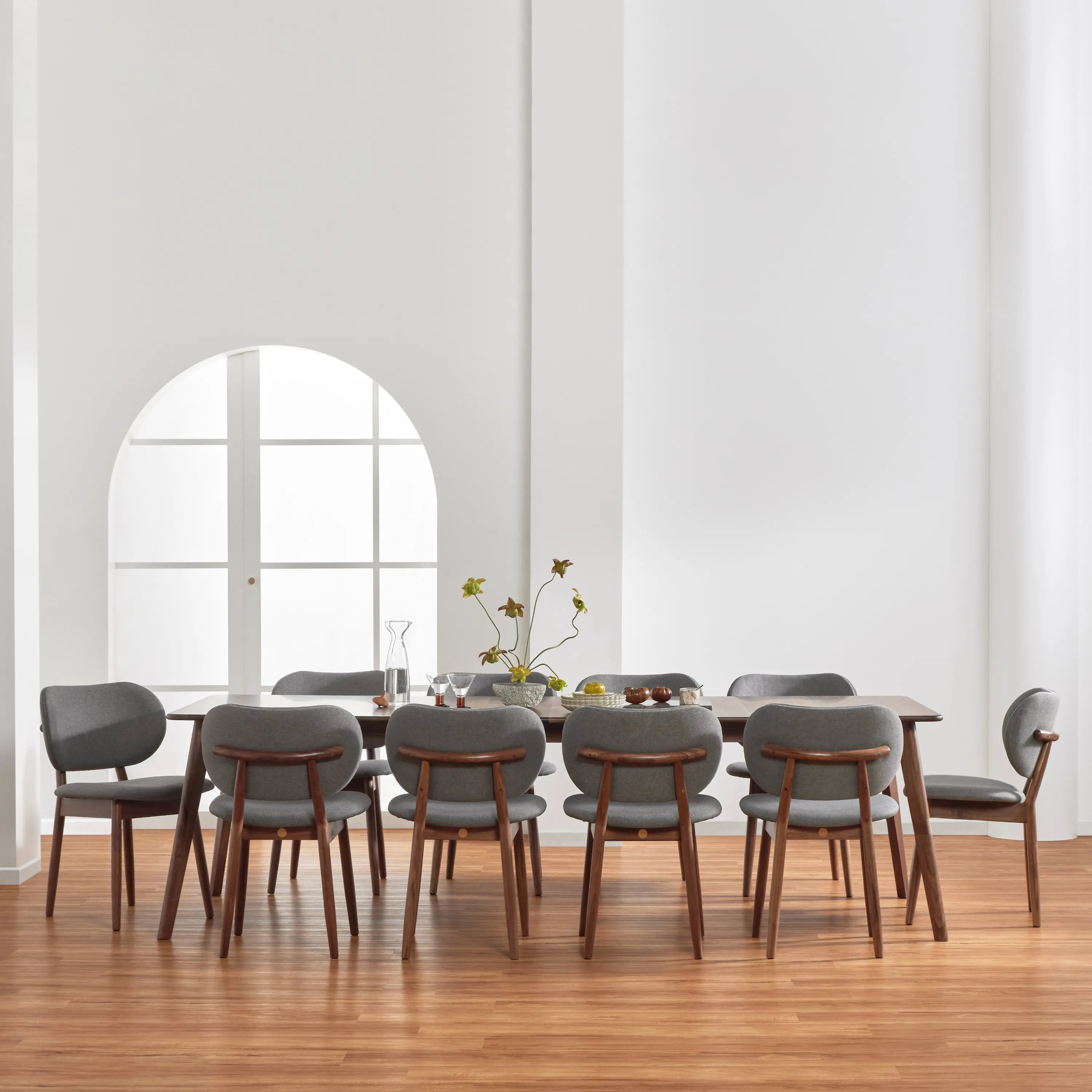 Magnus Dining Table Extendable 83-102" x 39" Solid American Walnut