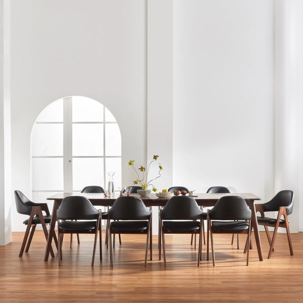 Magnus Dining Table Extendable 83-102" x 39" Solid American Walnut