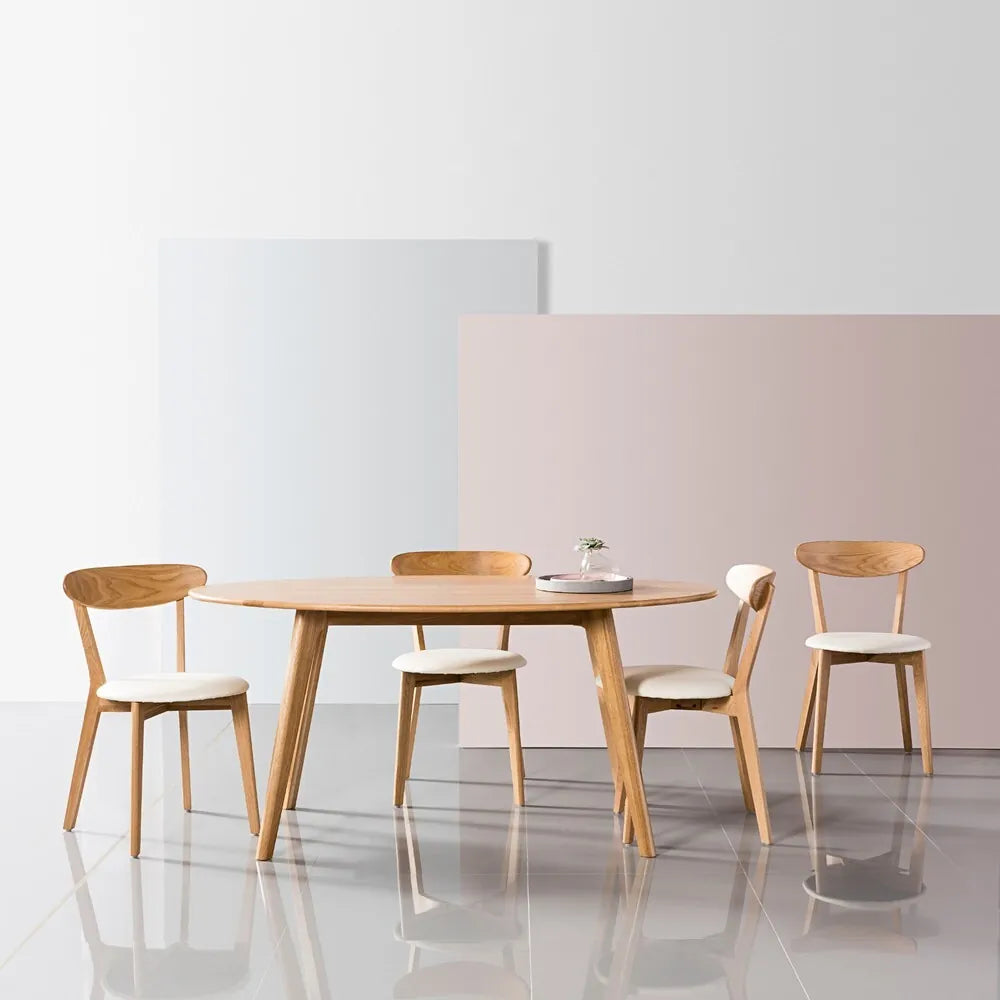 Magnus Dining Table Oval 63" x 35" Solid American Oak