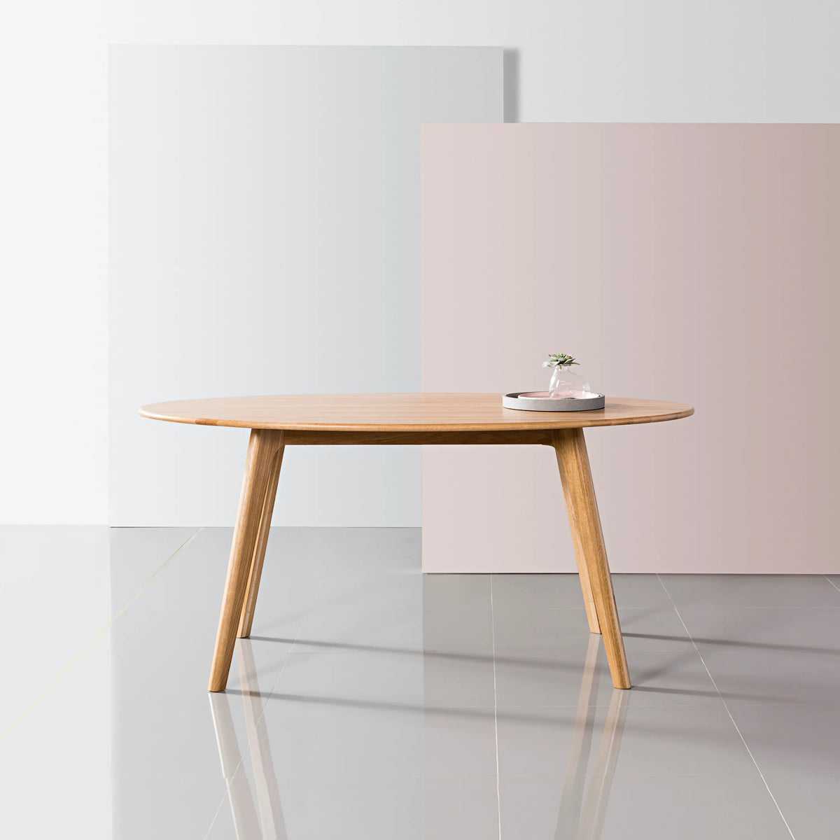 Magnus Dining Table Oval 63" x 35" Solid American Oak