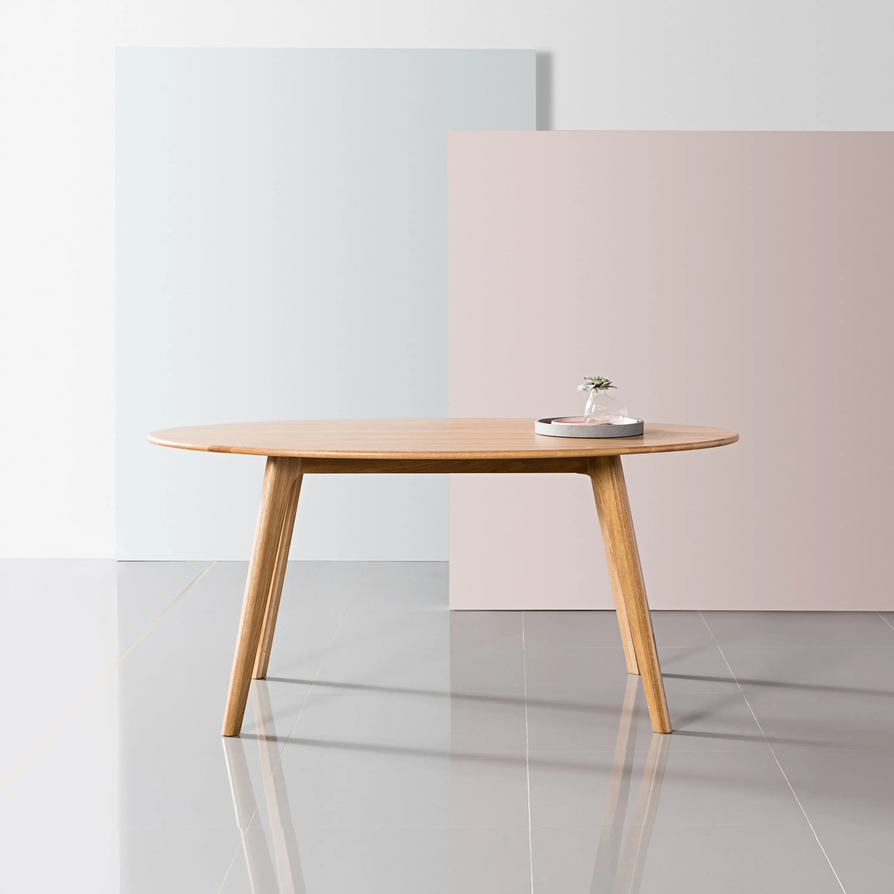 Magnus Dining Table Oval 63" x 35" Solid American Oak
