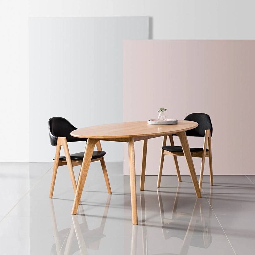 Magnus Dining Table Oval 63" x 35" Solid American Oak