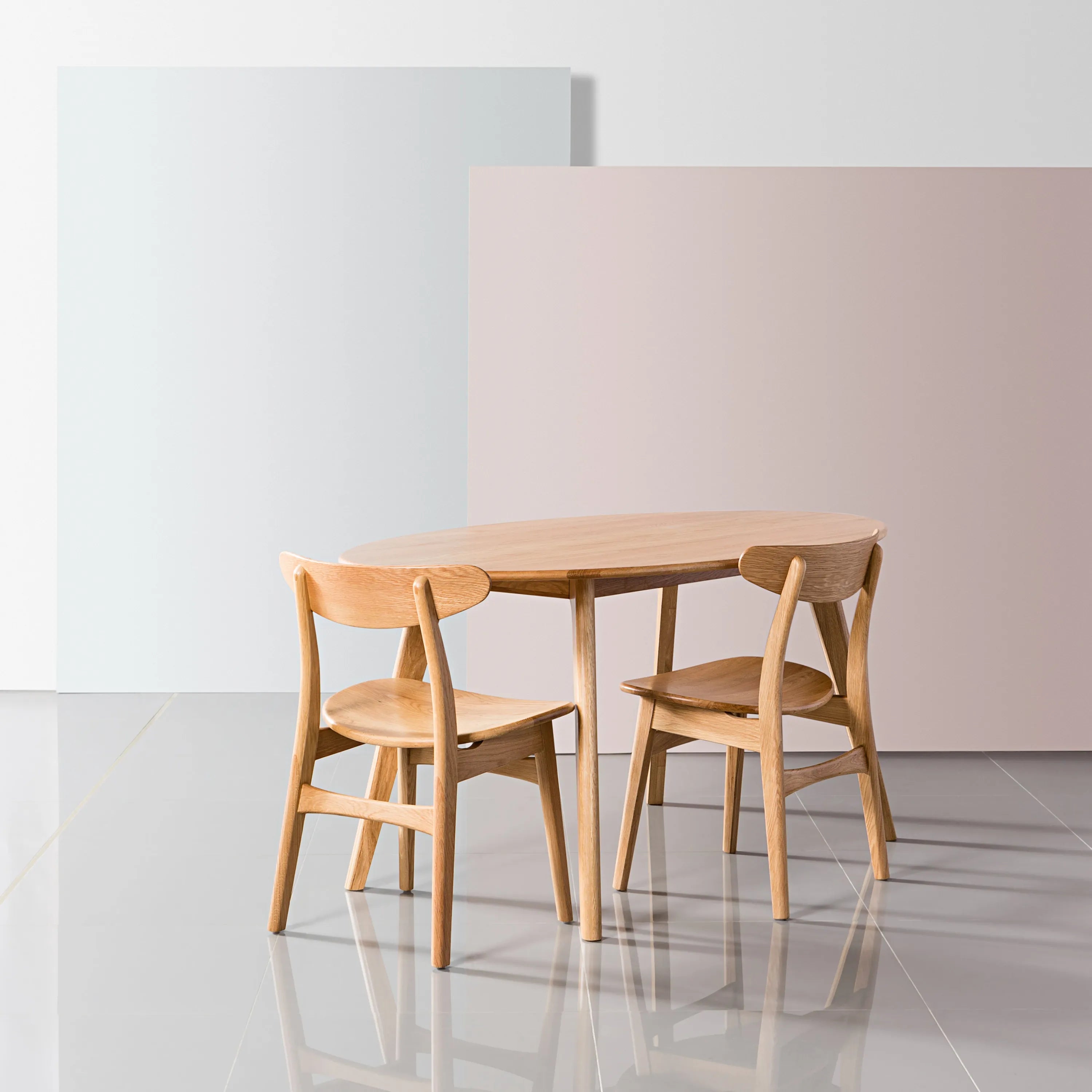 Magnus Dining Table Oval 63" x 35" Solid American Oak