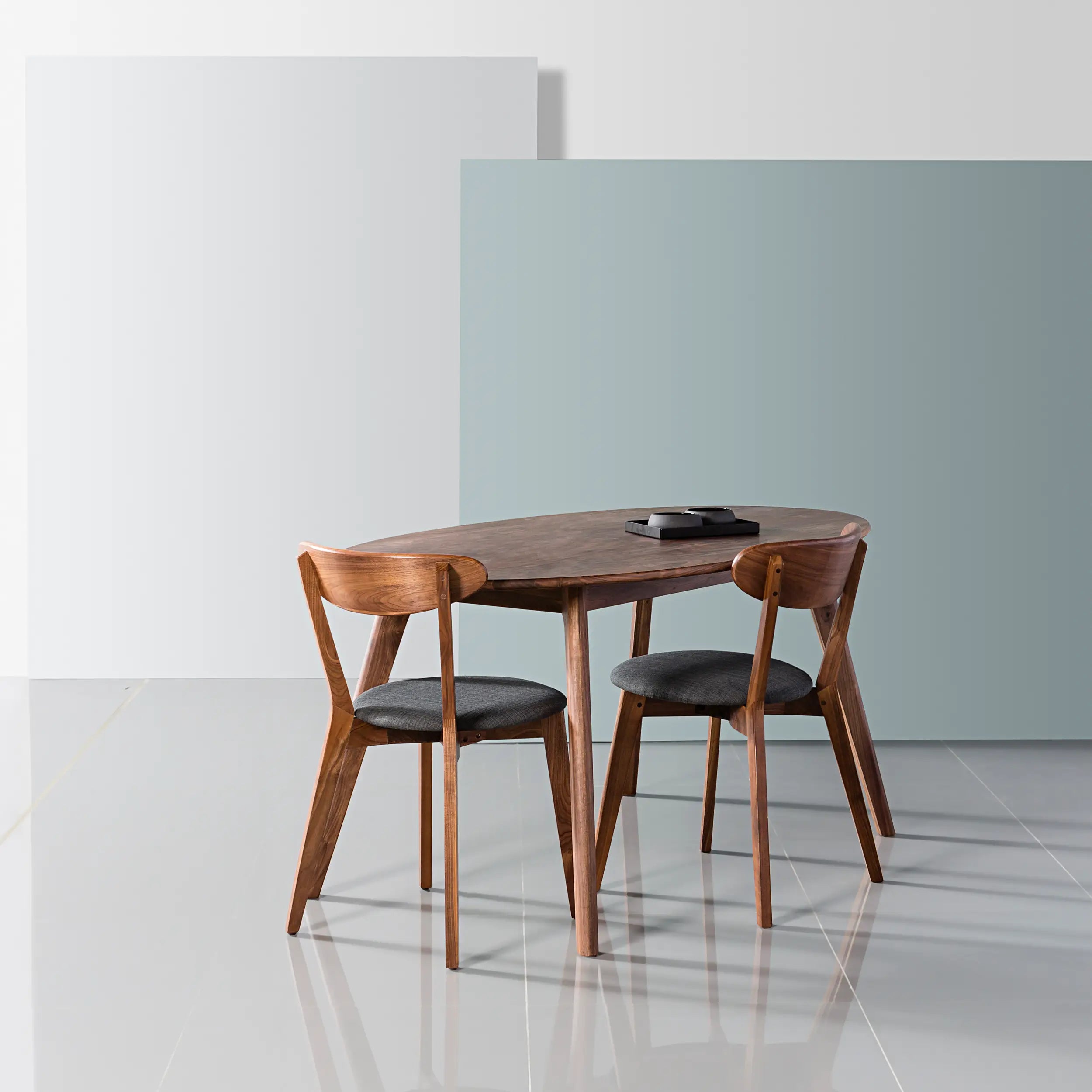 Magnus Dining Table Oval 63" x 35" Solid American Walnut