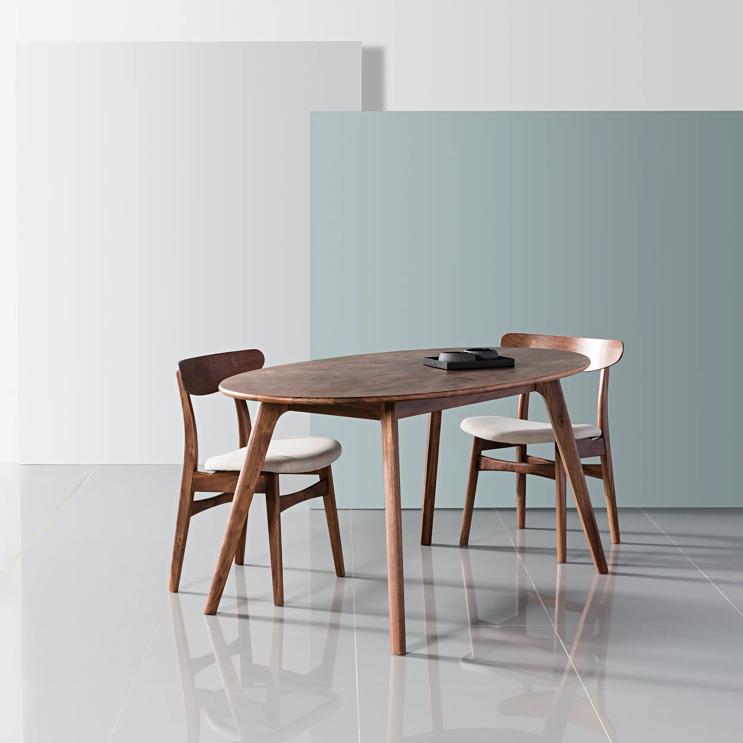 Magnus Dining Table Oval 63" x 35" Solid American Walnut