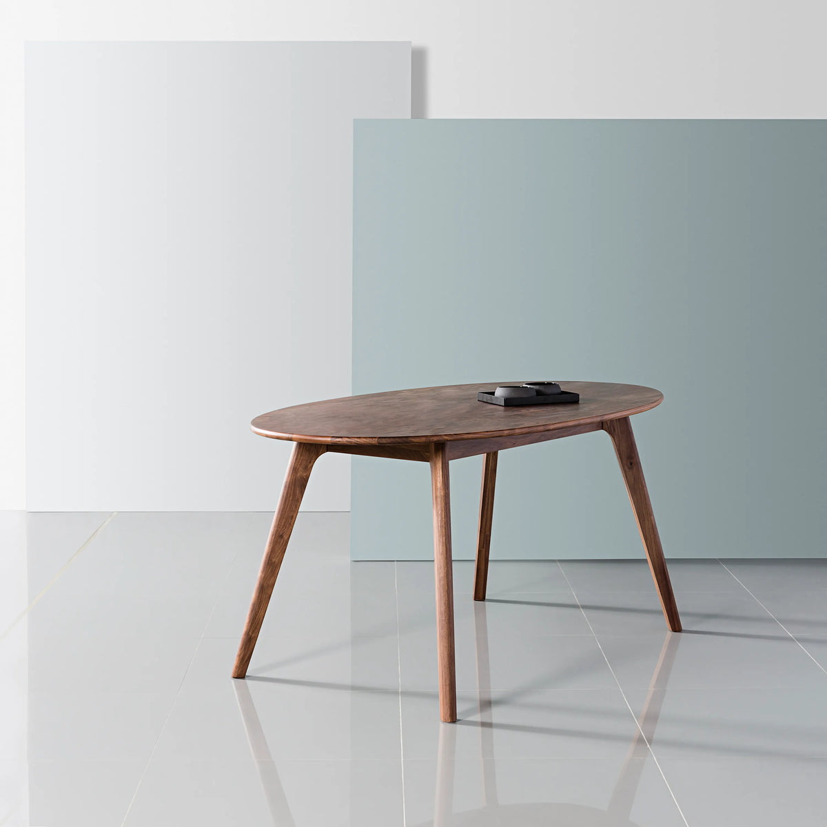 Magnus Dining Table Oval 63" x 35" Solid American Walnut
