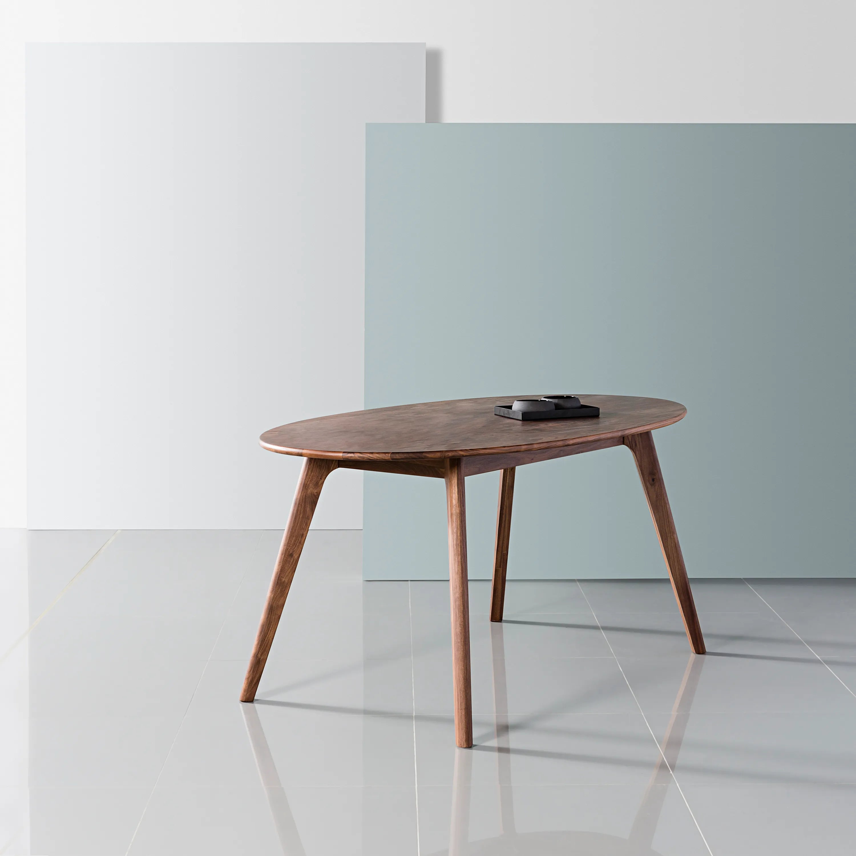 Magnus Dining Table Oval 63" x 35" Solid American Walnut