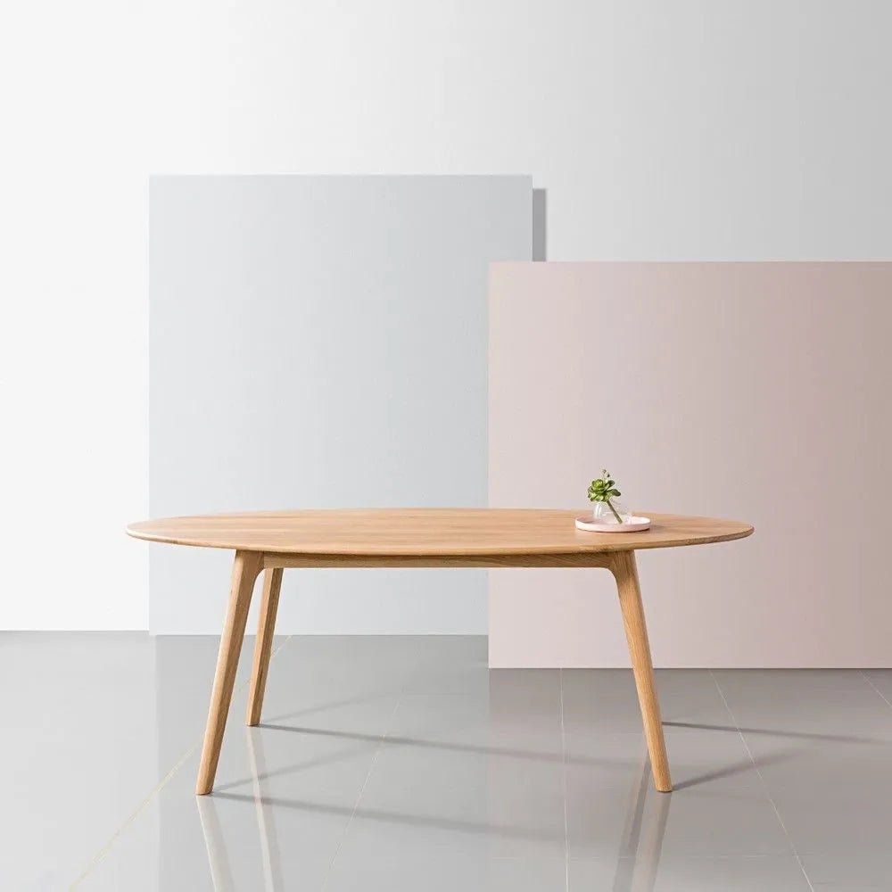 Magnus Dining Table Oval 79" x 39" Solid American Oak
