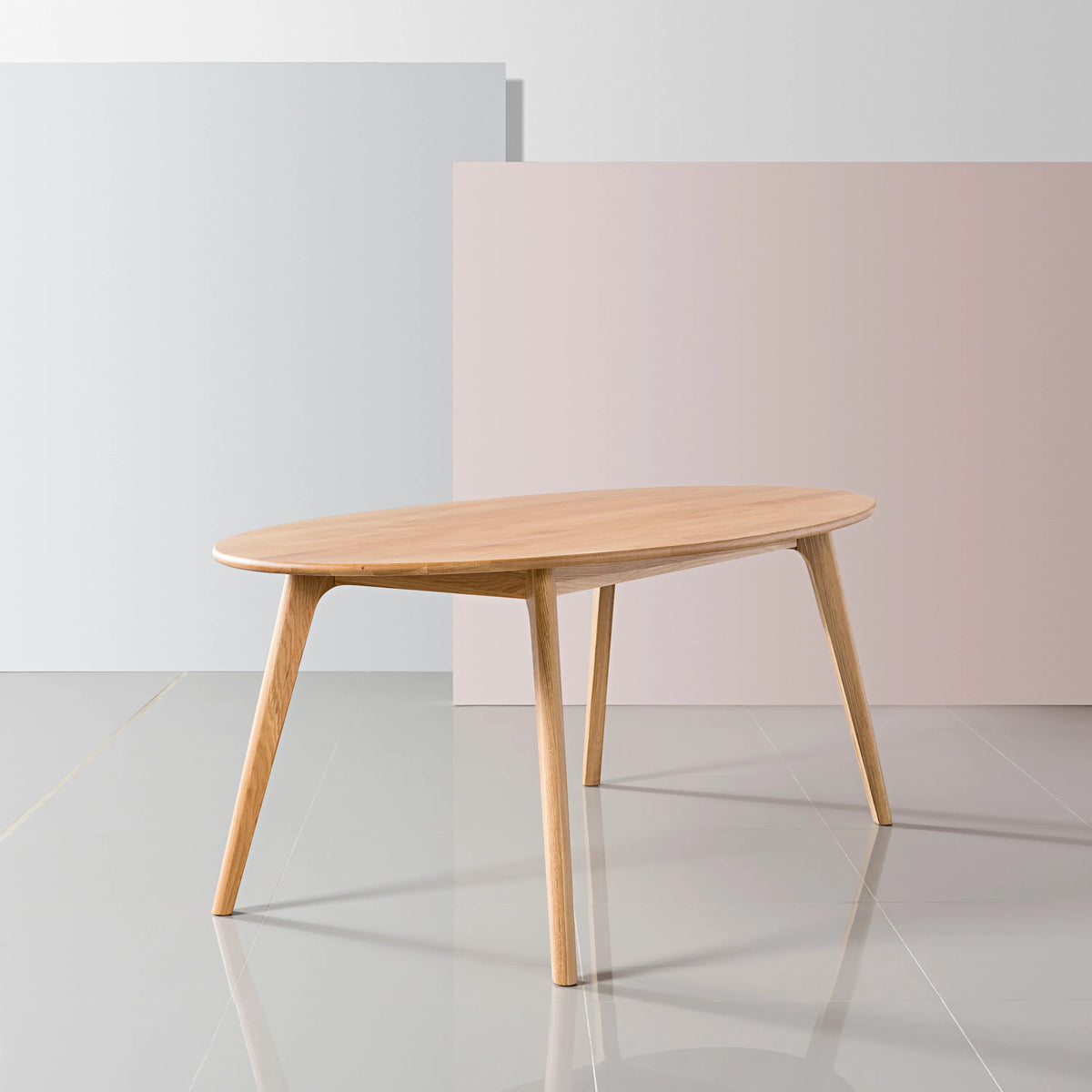 Magnus Dining Table Oval 79" x 39" Solid American Oak