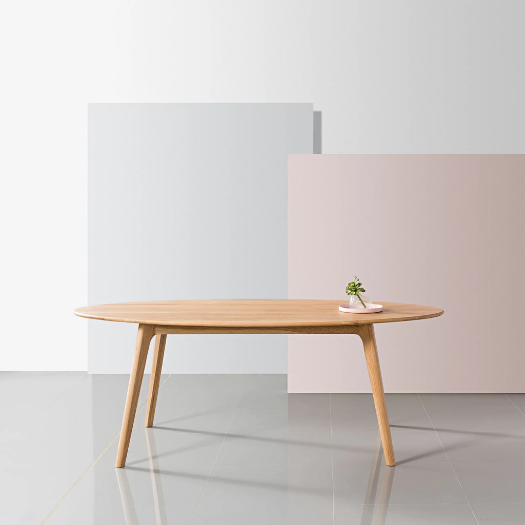 Magnus Dining Table Oval 79" x 39" Solid American Oak