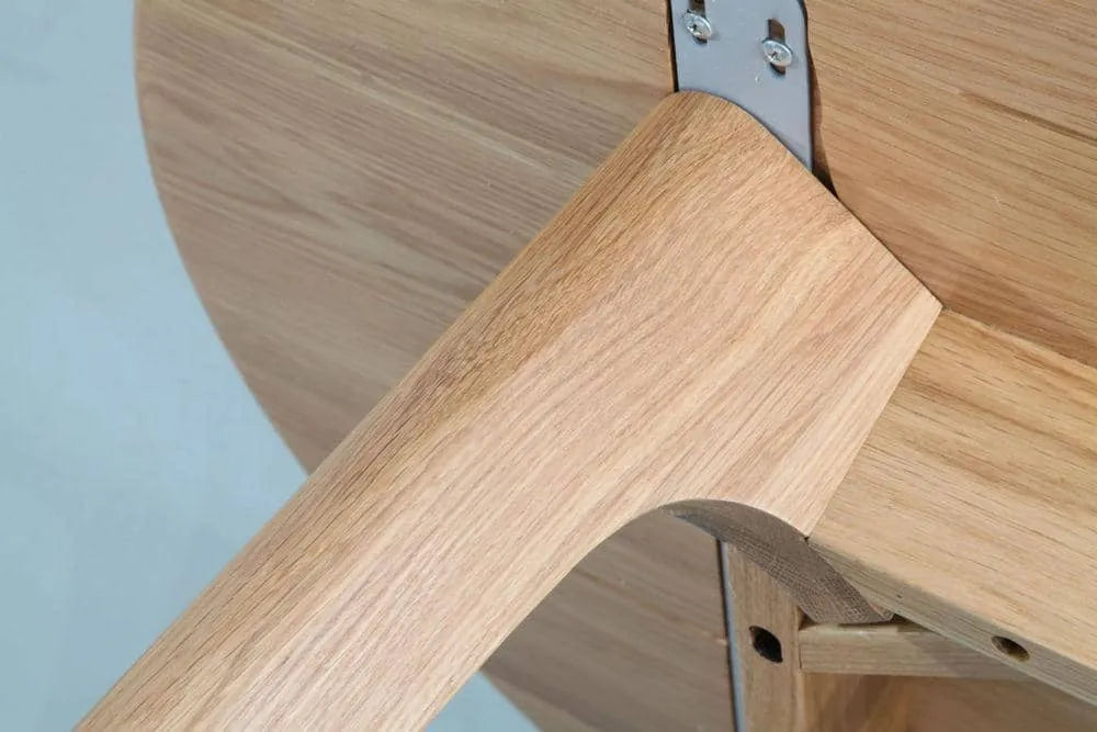Magnus Dining Table Round 39" Diameter Solid American Oak