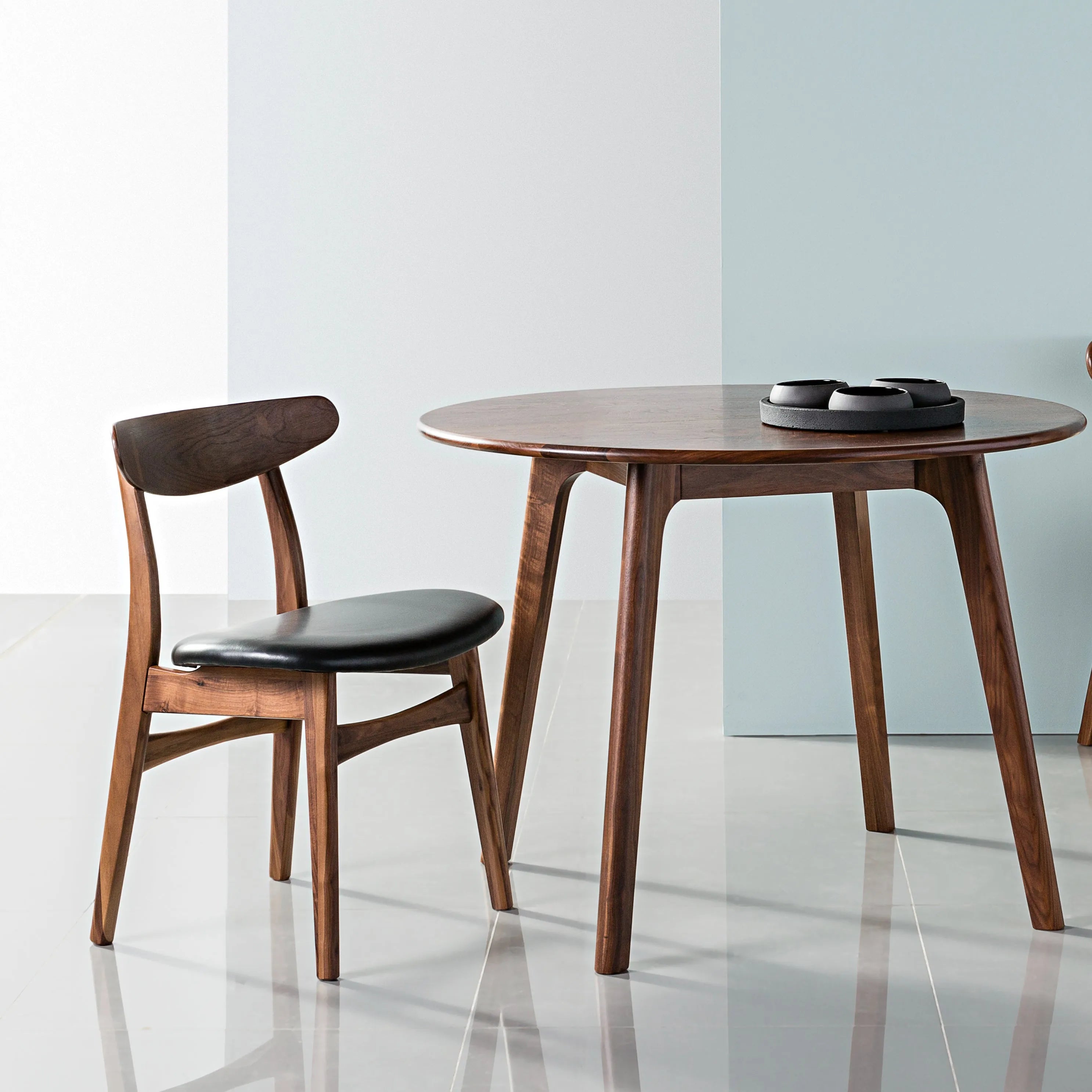 Magnus Dining Table Round 39" Diameter Solid American Walnut