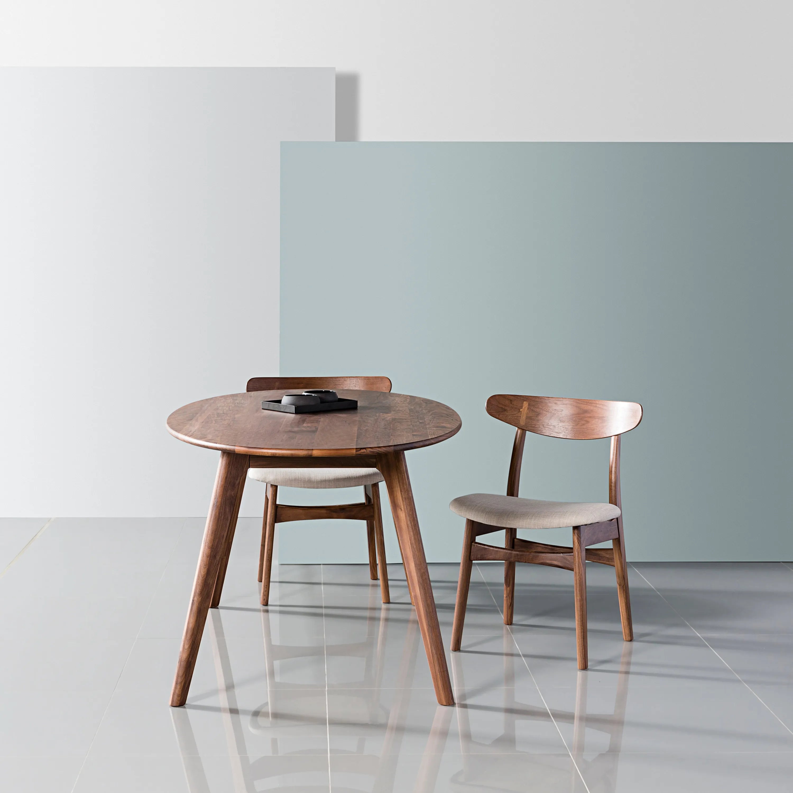 Magnus Dining Table Round 39" Diameter Solid American Walnut