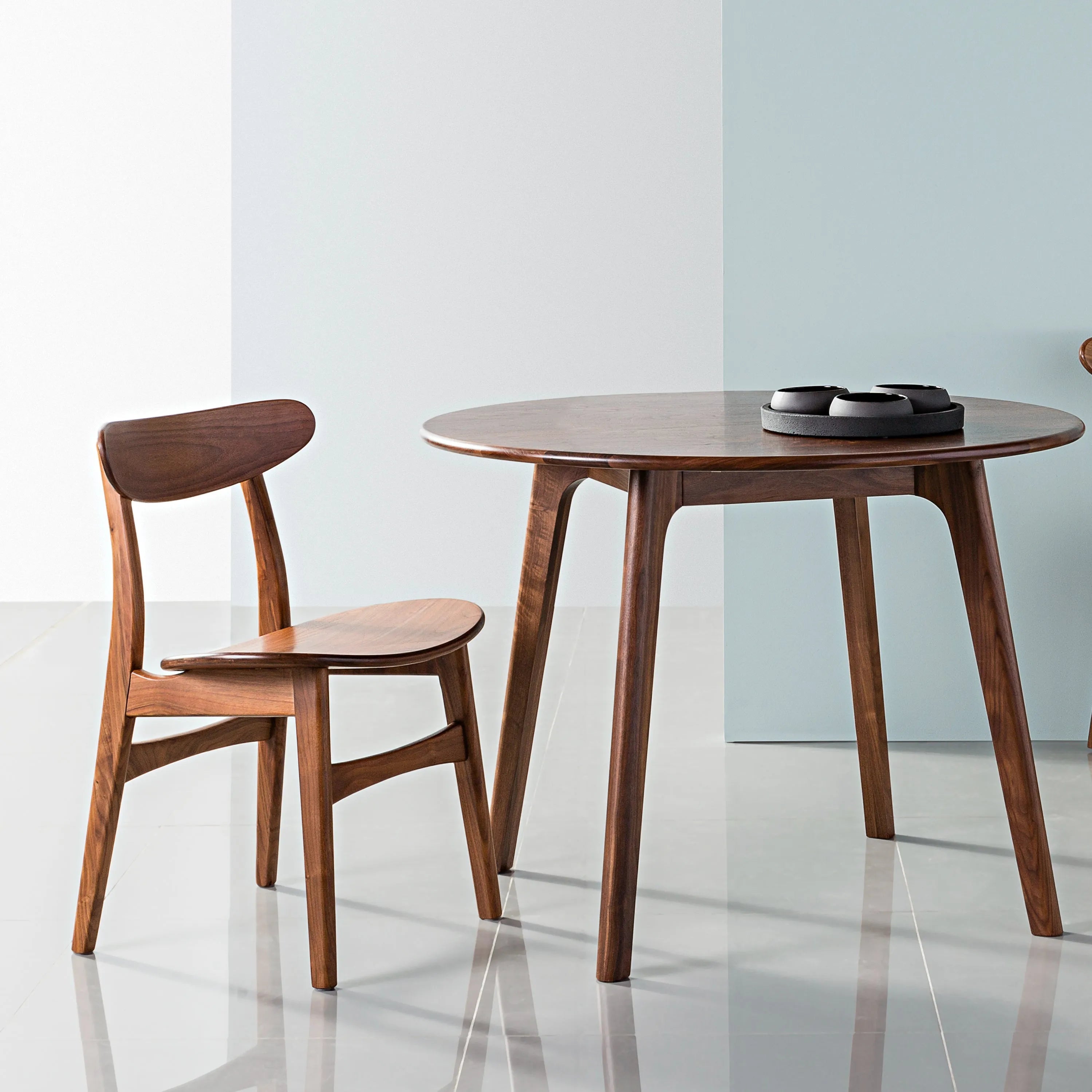 Magnus Dining Table Round 39" Diameter Solid American Walnut