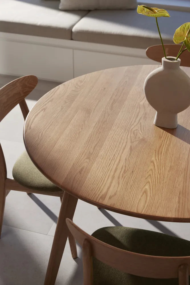 Magnus Dining Table Round 51" Diameter Solid American Oak
