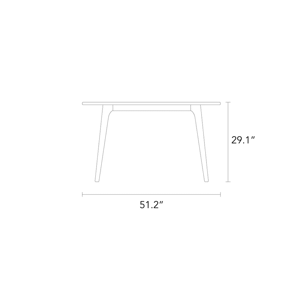 Magnus Dining Table Round 51" Diameter Solid American Oak