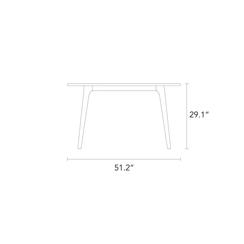 Magnus Dining Table Round 51" Diameter Solid American Oak
