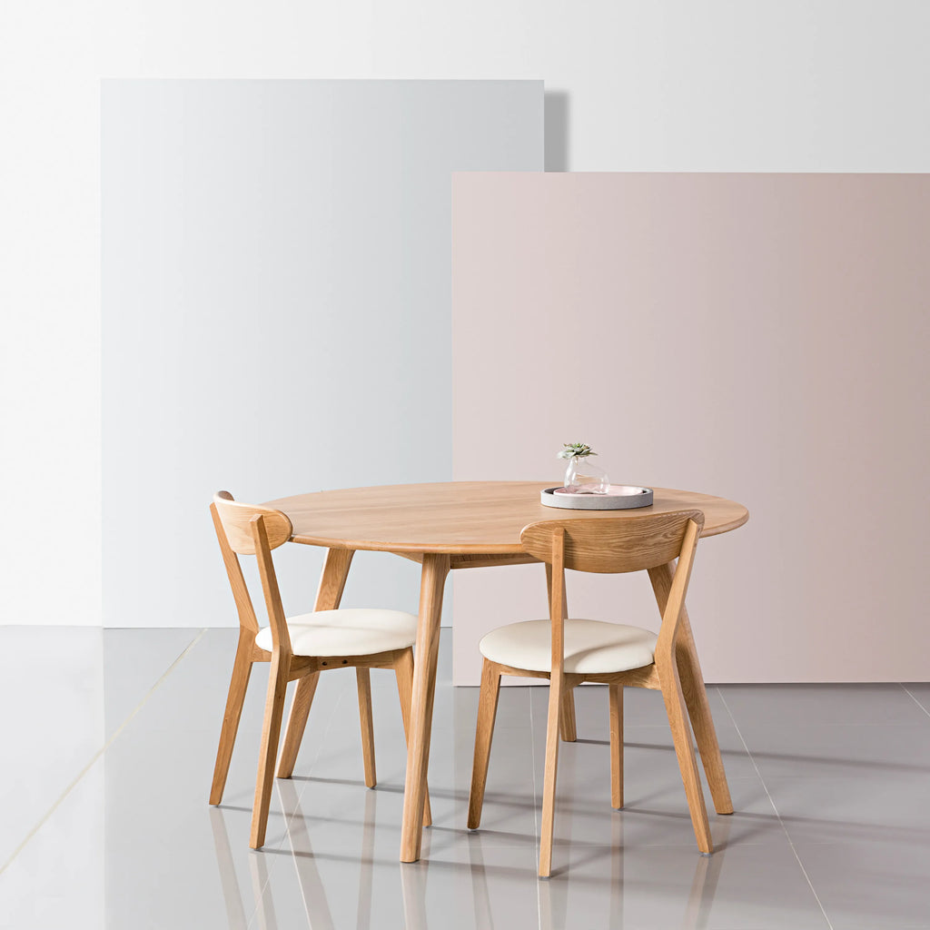 Magnus Dining Table Round 51" Diameter Solid American Oak