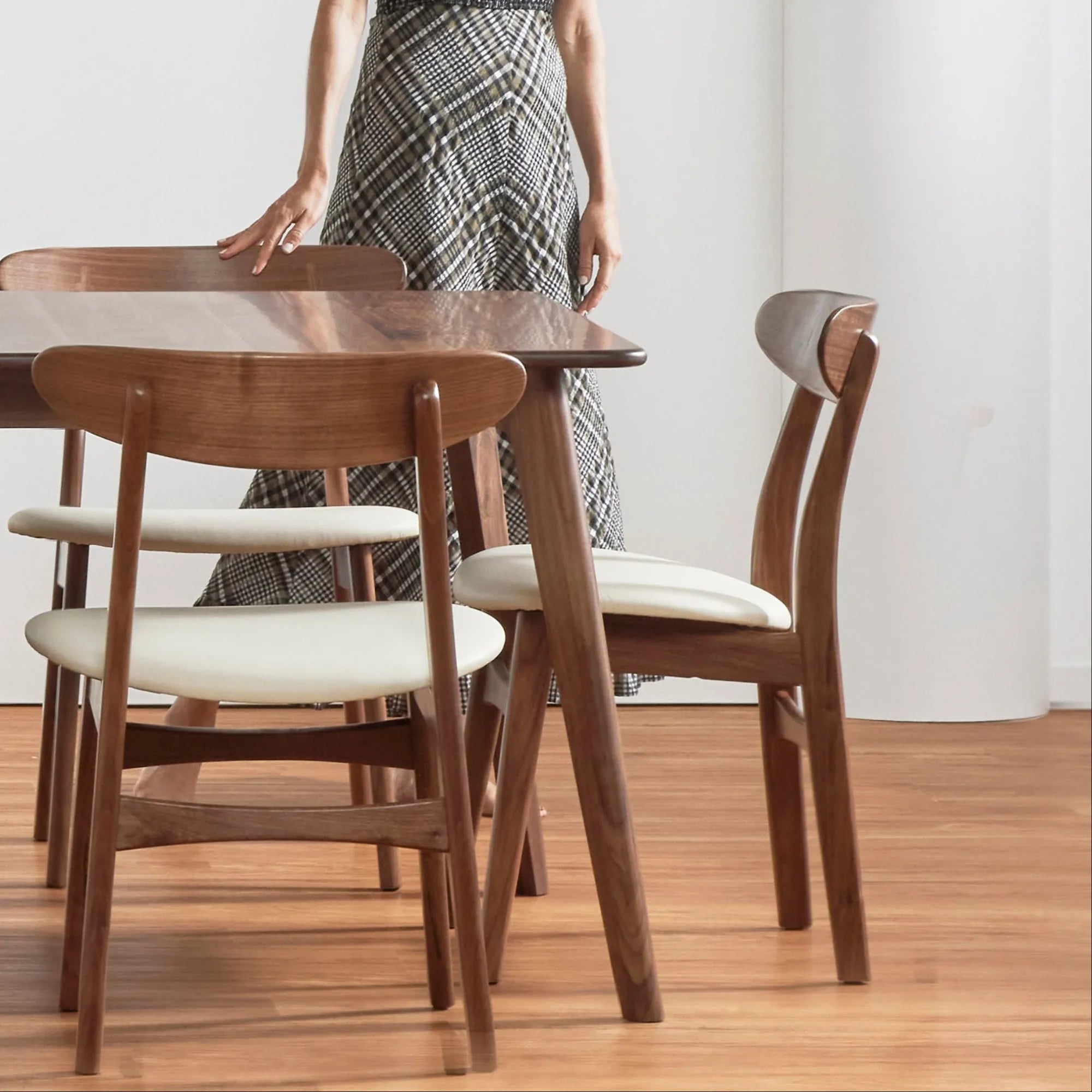 Magnus Dining Table Square 35" x 35" Solid American Walnut