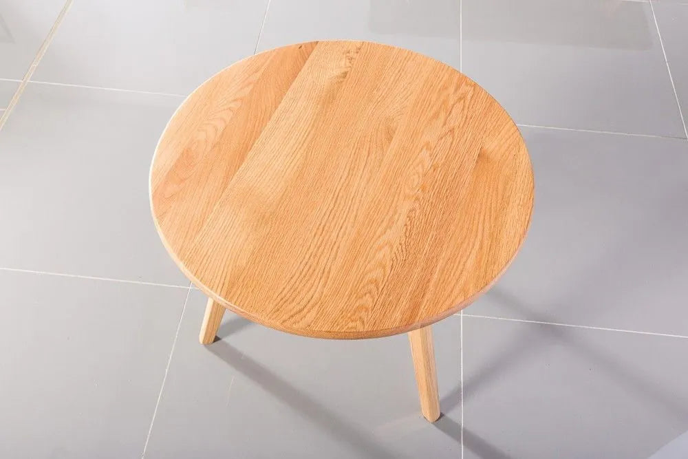 Magnus Side Table Round 24" Diameter Solid American Oak