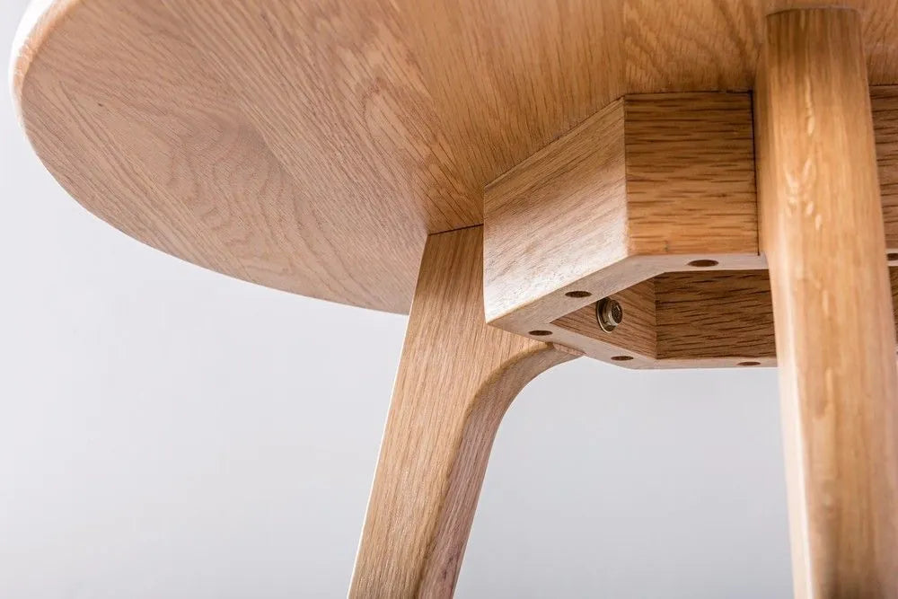 Magnus Side Table Round 24" Diameter Solid American Oak