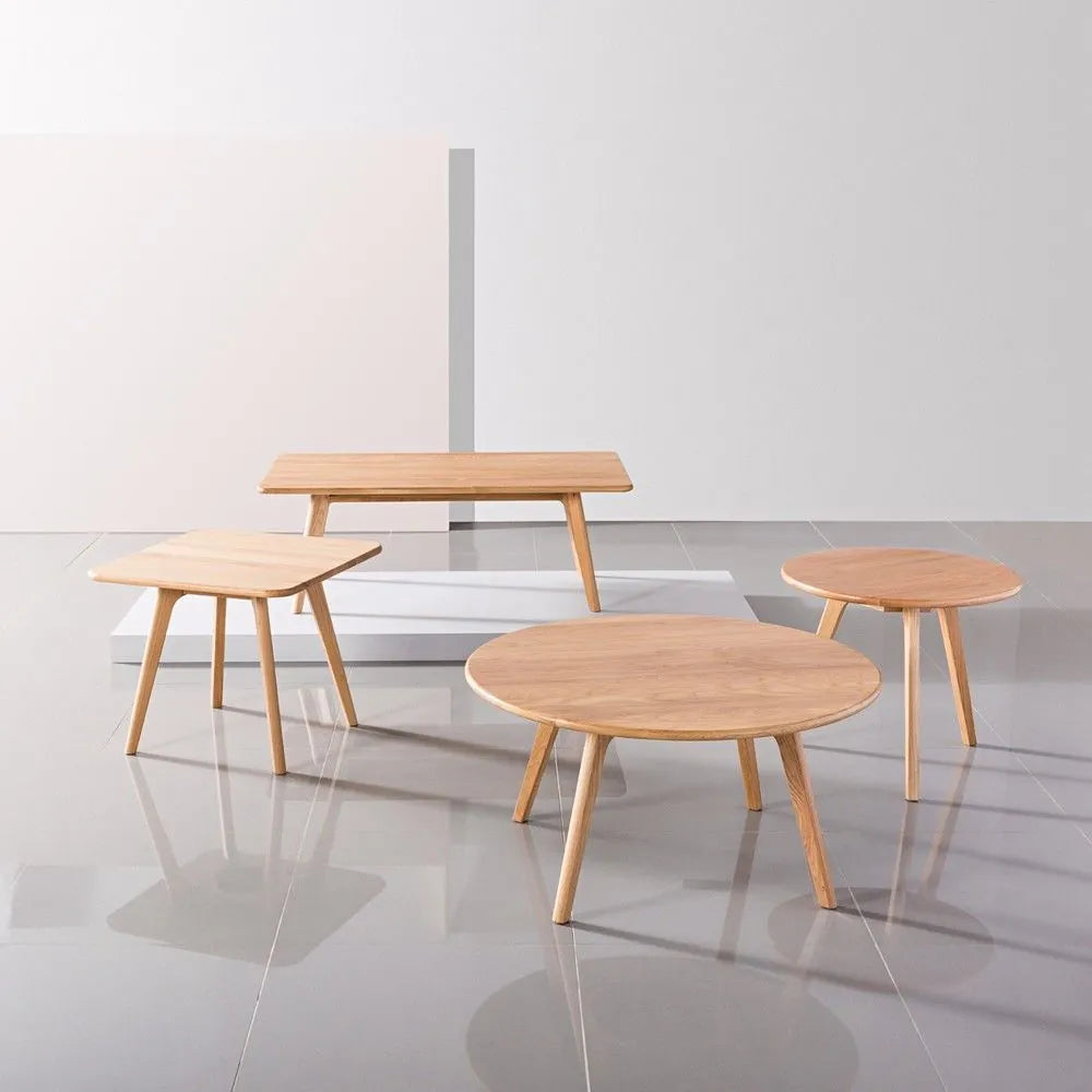 Magnus Side Table Round 24" Diameter Solid American Oak