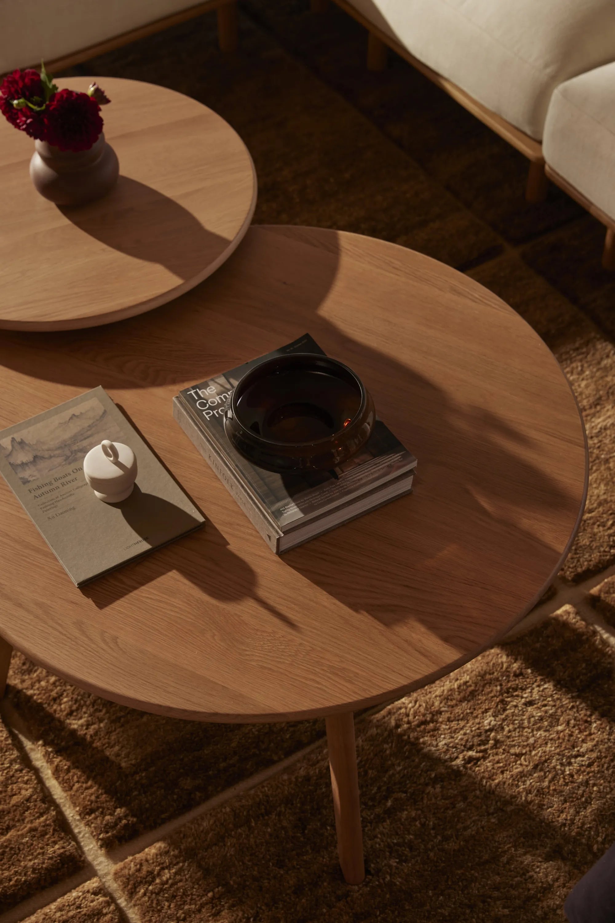 Magnus Side Table Round 24" Diameter Solid American Oak