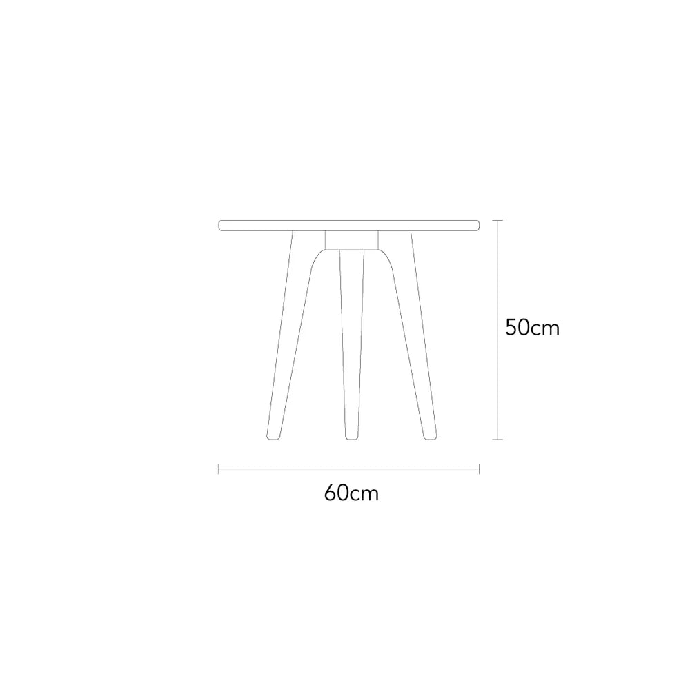 Magnus Side Table Round 24" Diameter Solid American Oak