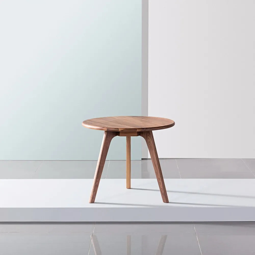 Magnus Side Table Round 24" Diameter Solid American Walnut