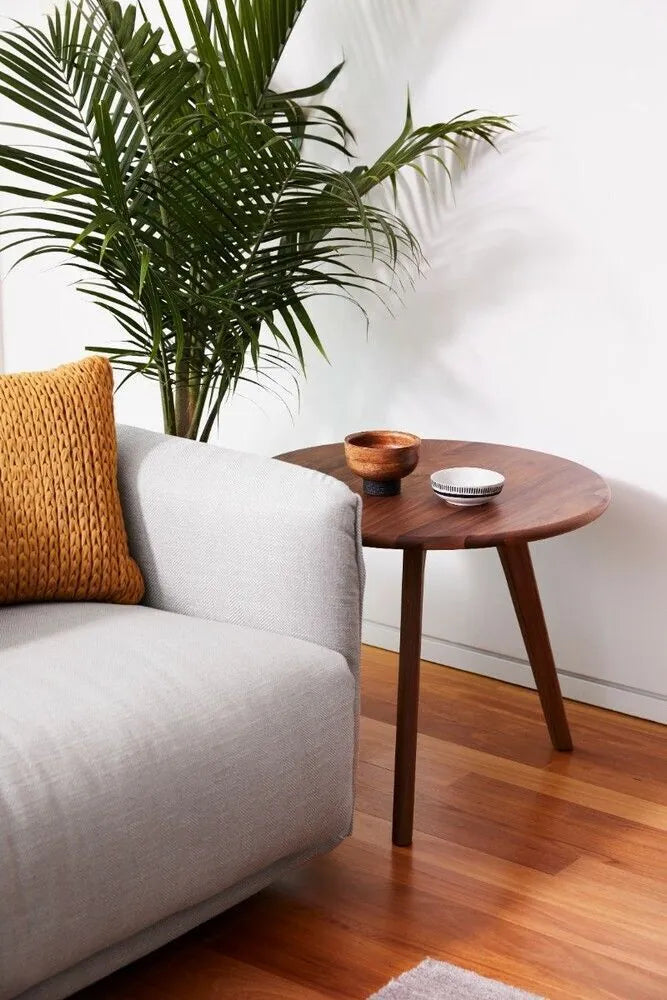 Magnus Side Table Round 24" Diameter Solid American Walnut
