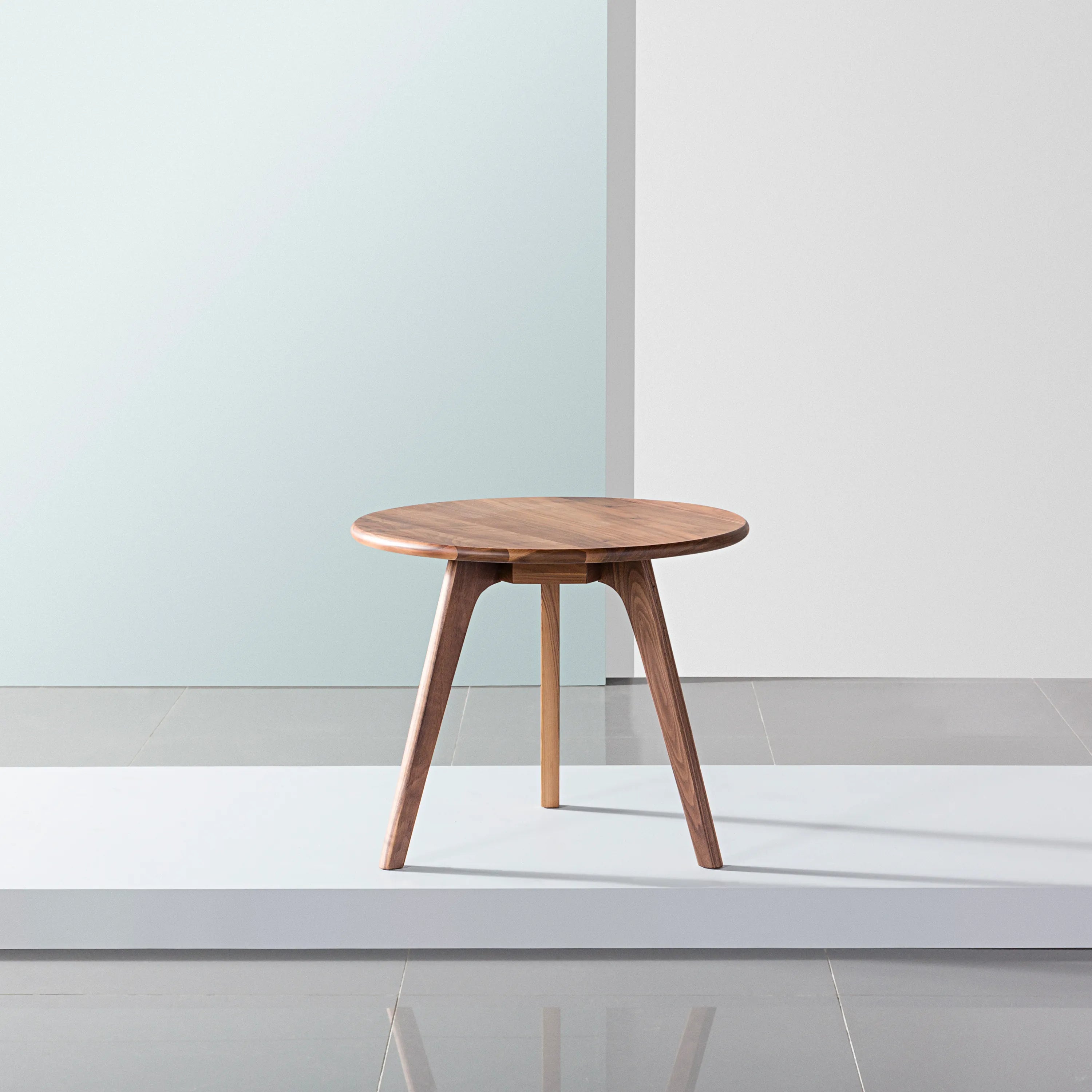 Magnus Side Table Round 24" Diameter Solid American Walnut