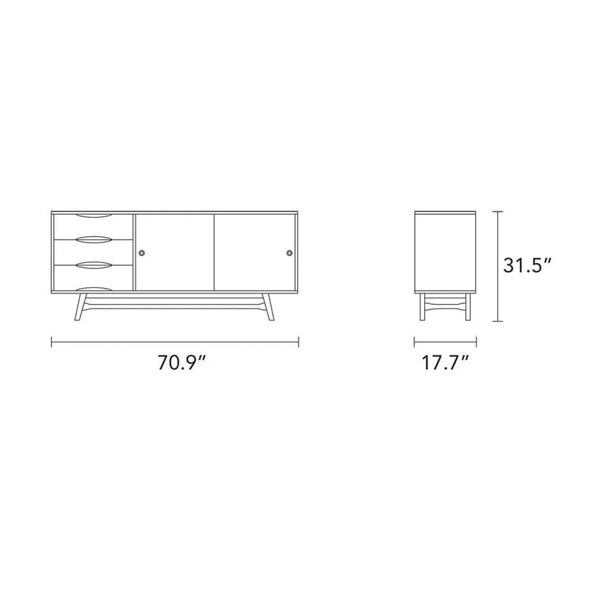 Magnus Sideboard Solid American Oak